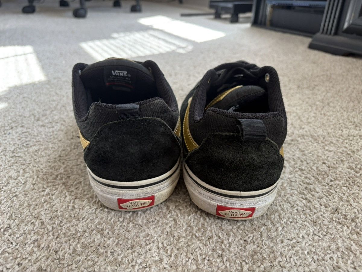 Vans Vans Black and Gold Low Top Sneakers Size US 9.5 / EU 42-43 - 4 Thumbnail