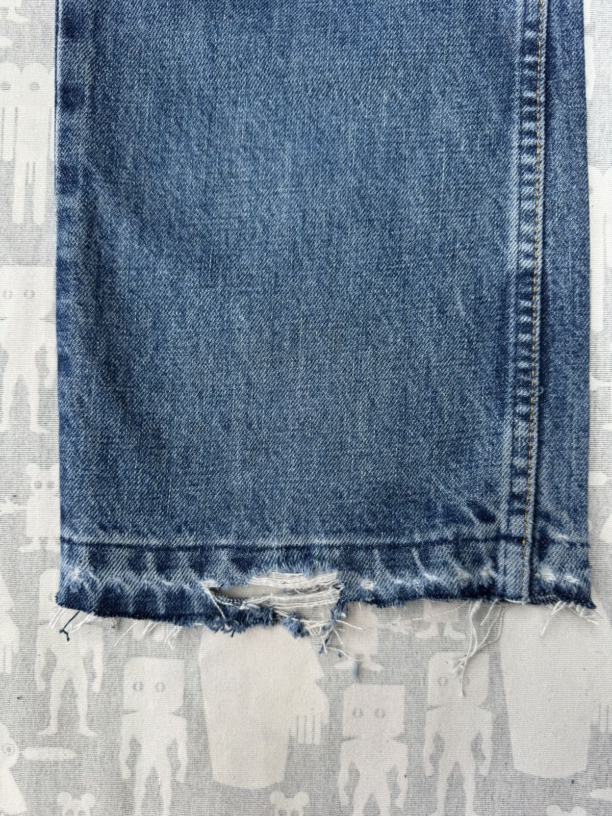 Helmut Lang Helmut Lang 1990's Distressed Classic Cut Released Hem Denim Size US 32 / EU 48 - 4 Thumbnail