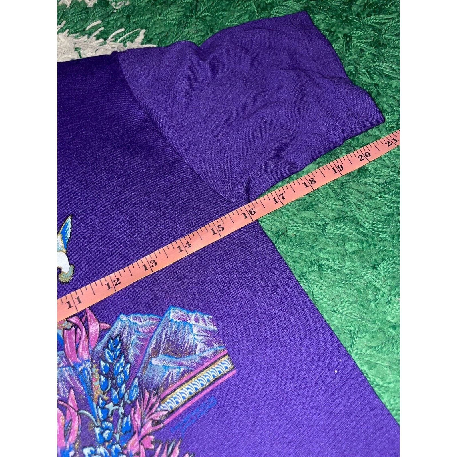 Jerzees Vintage Nevada Virginia City Shirt Purple Tee VTG 90s Small Size US S / EU 44-46 / 1 - 10 Thumbnail