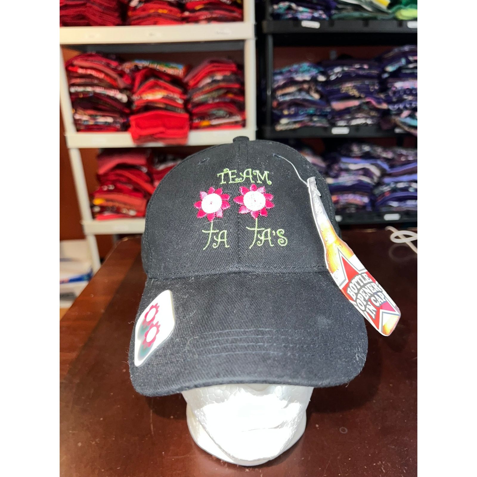 Vintage Vintage Bottle Opener Hat Team Ta Tas Graphic Cap Headwear Size ONE SIZE - 1 Thumbnail