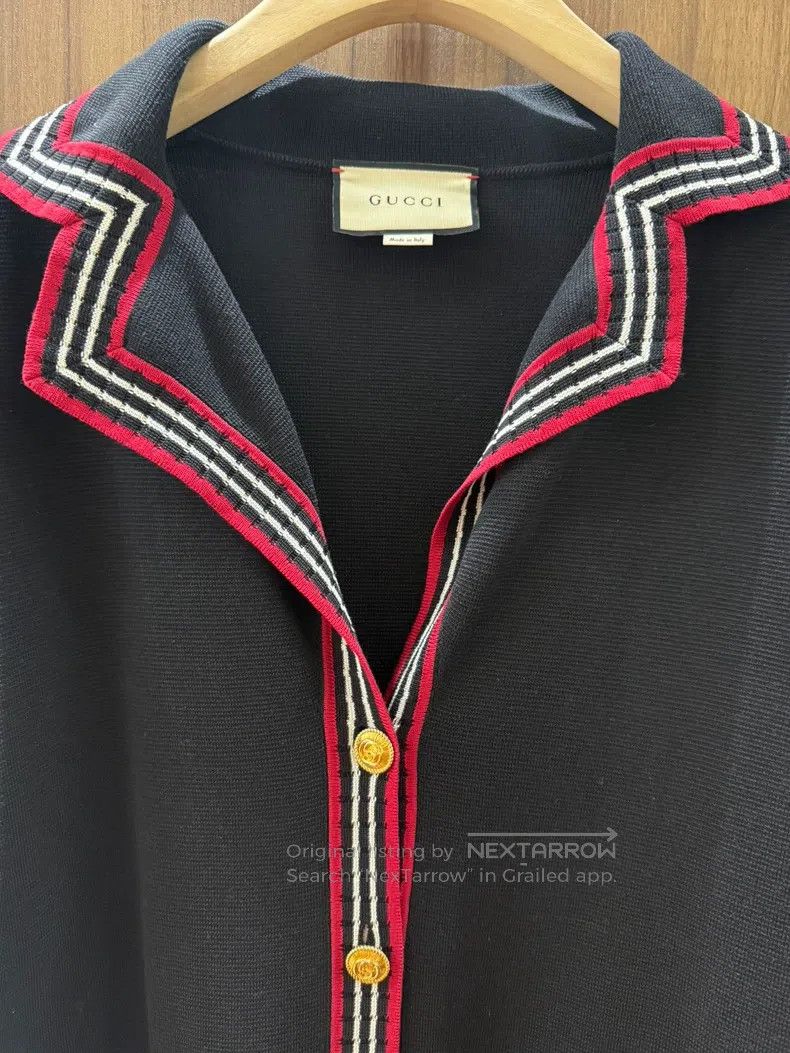 Gucci Gucci Red and white striped knitted cardigan coat Size XS / US 0-2 / IT 36-38 - 4 Thumbnail