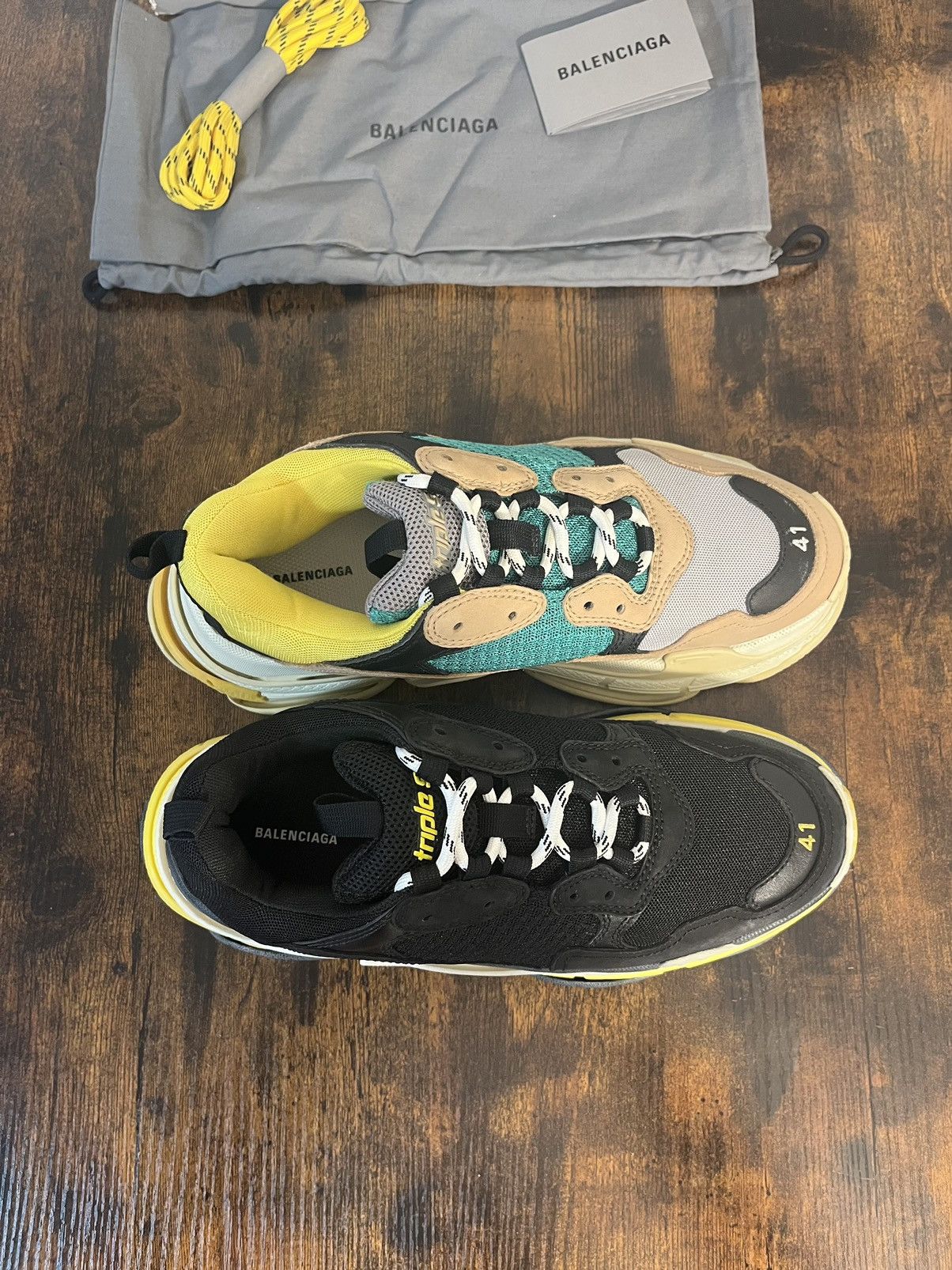Balenciaga × Designer Balenciaga Triple S Predistressed 2018 (Real Leather) Size US 8 / IT 38 - 10 Thumbnail