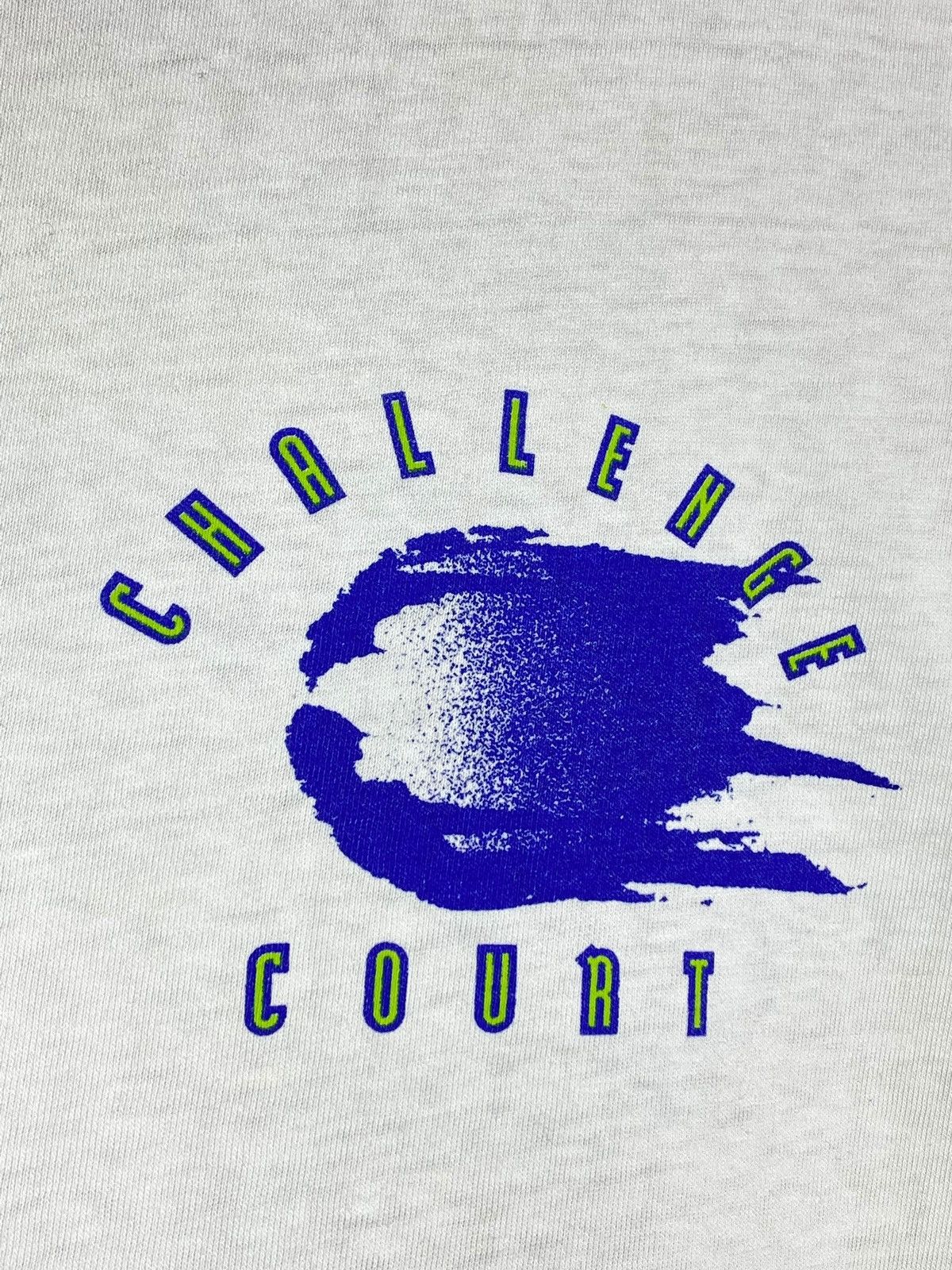 Nike Vintage 90s Nike Challenge Court Rare T-shirt Made in USA Size US XL / EU 56 / 4 - 5 Thumbnail