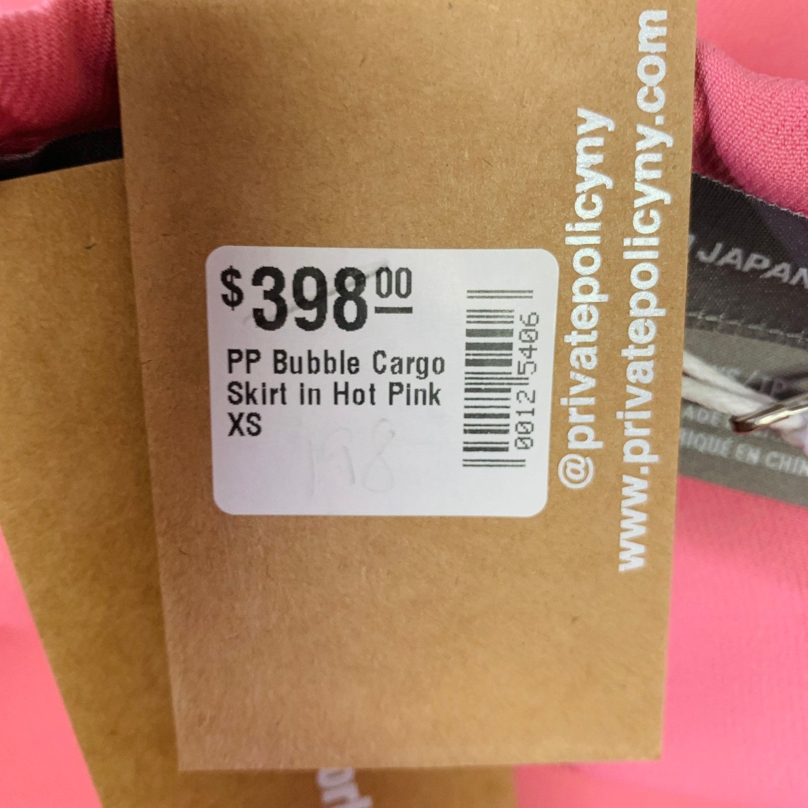 Other PRIVATE POLICY Size XS Pink Polyester Bubble Cargo Skirt Size 25" / US 0 / IT 36 - 5 Thumbnail