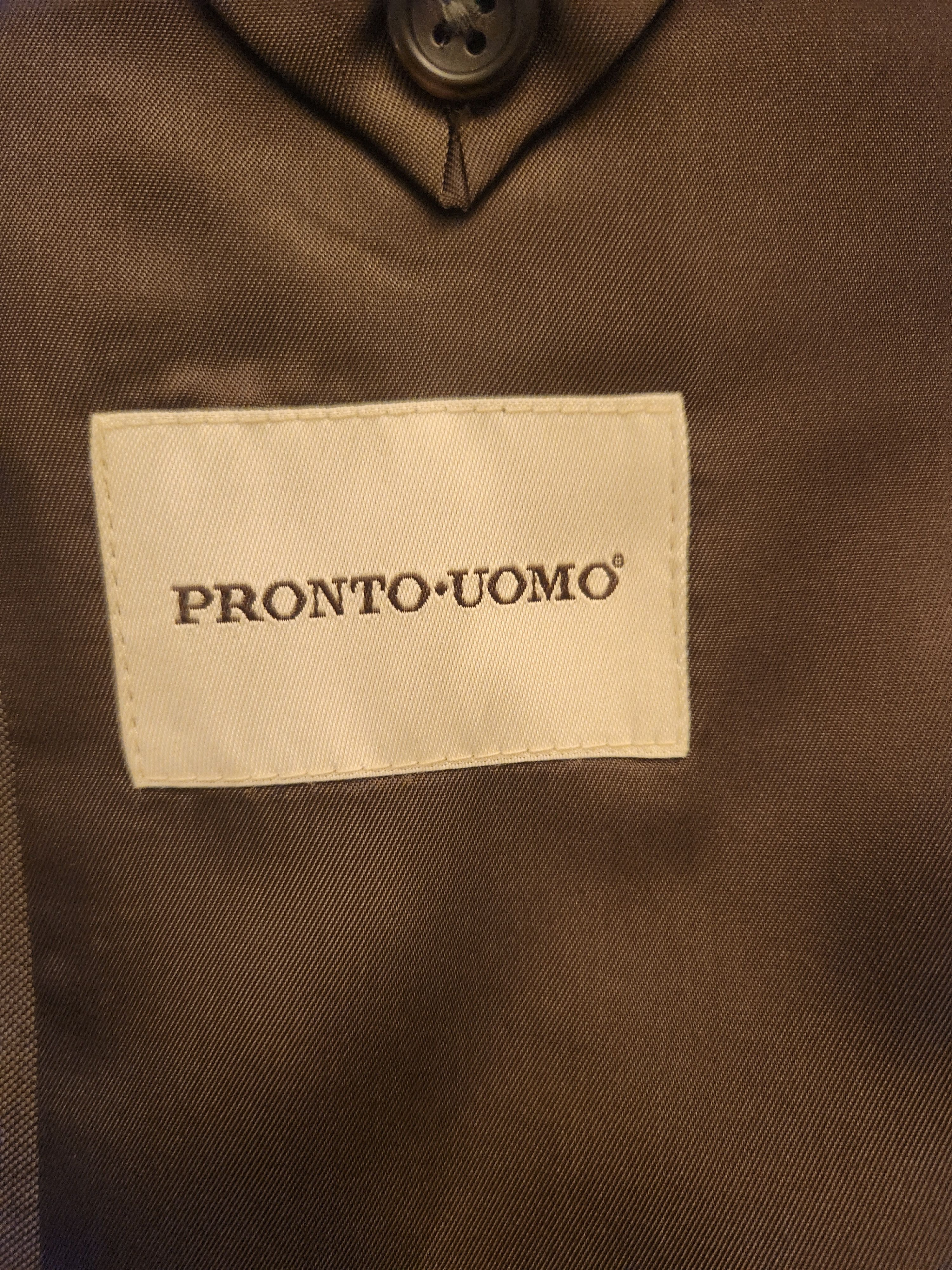 Pronto Uomo NWOT Wool/Silk 2 Button Blazer Size 42R - 5 Thumbnail