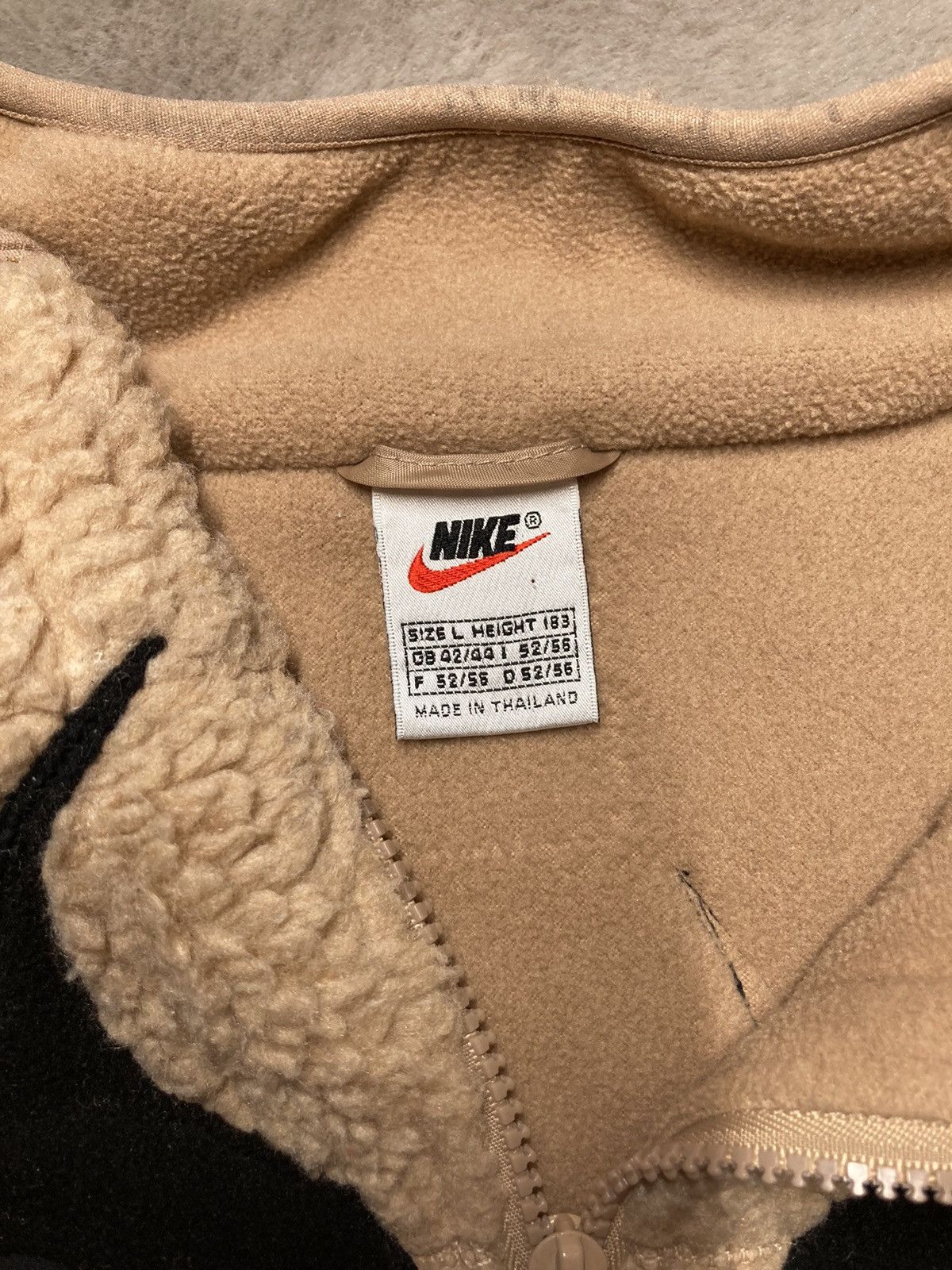 Nike × Vintage ⛩️Nike jacket sweatshirt custom sherpa fleece vintage y2k⛩️eye Size US L / EU 52-54 / 3 - 11 Thumbnail