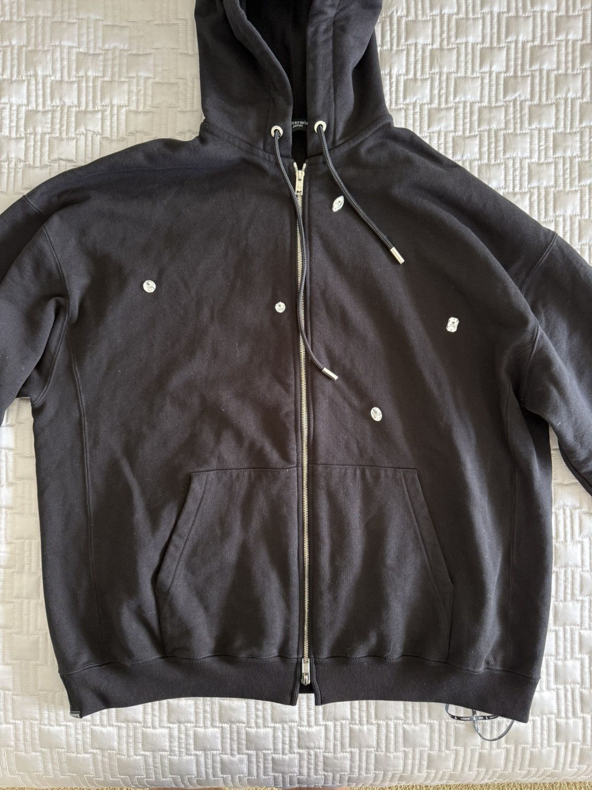 Mastermind Japan Mastermind Japan Black Jeweled Skull Logo Zip Hoodie XL Size US XL / EU 56 / 4 - 2 Thumbnail