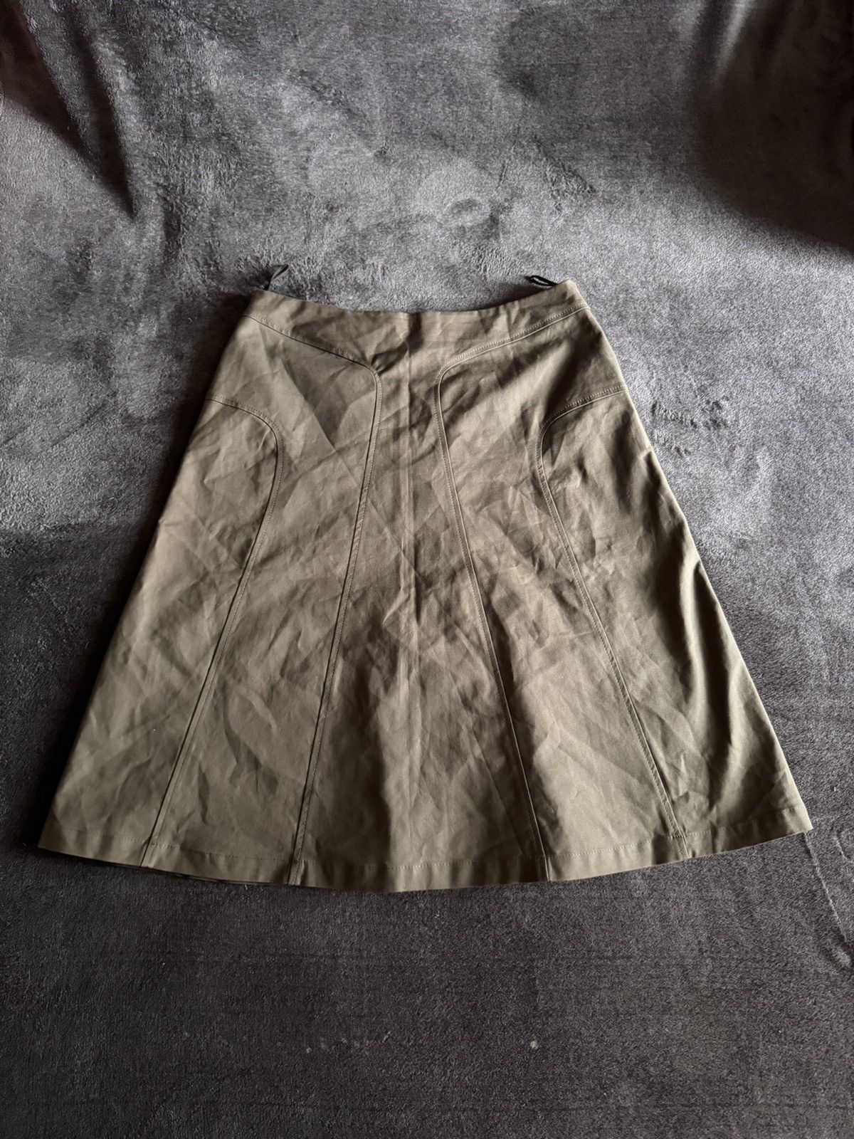 Jil Sander Jil sander vintage womans skirt olive avant-garde Size 38" / US 16 / IT 52 - 1 Thumbnail