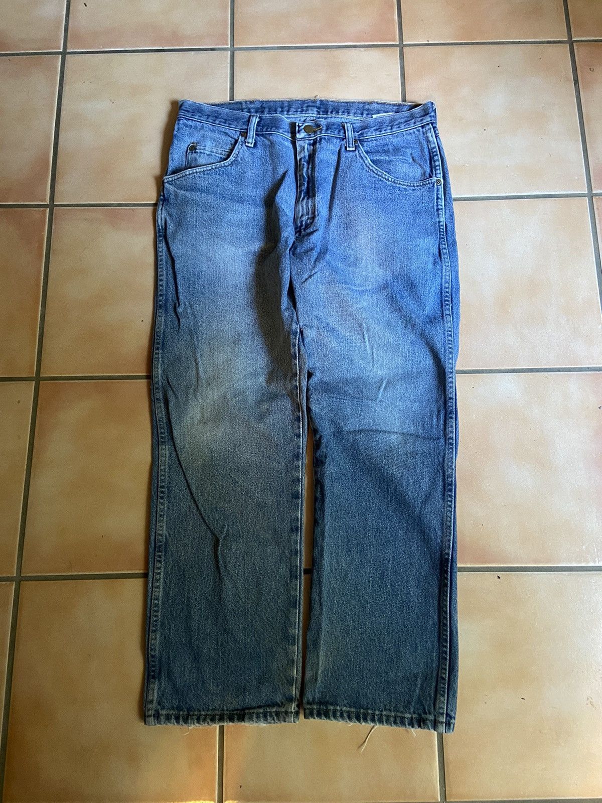 Vintage × Wrangler Vintage Baggy Wranglers Size US 33 - 1 Thumbnail