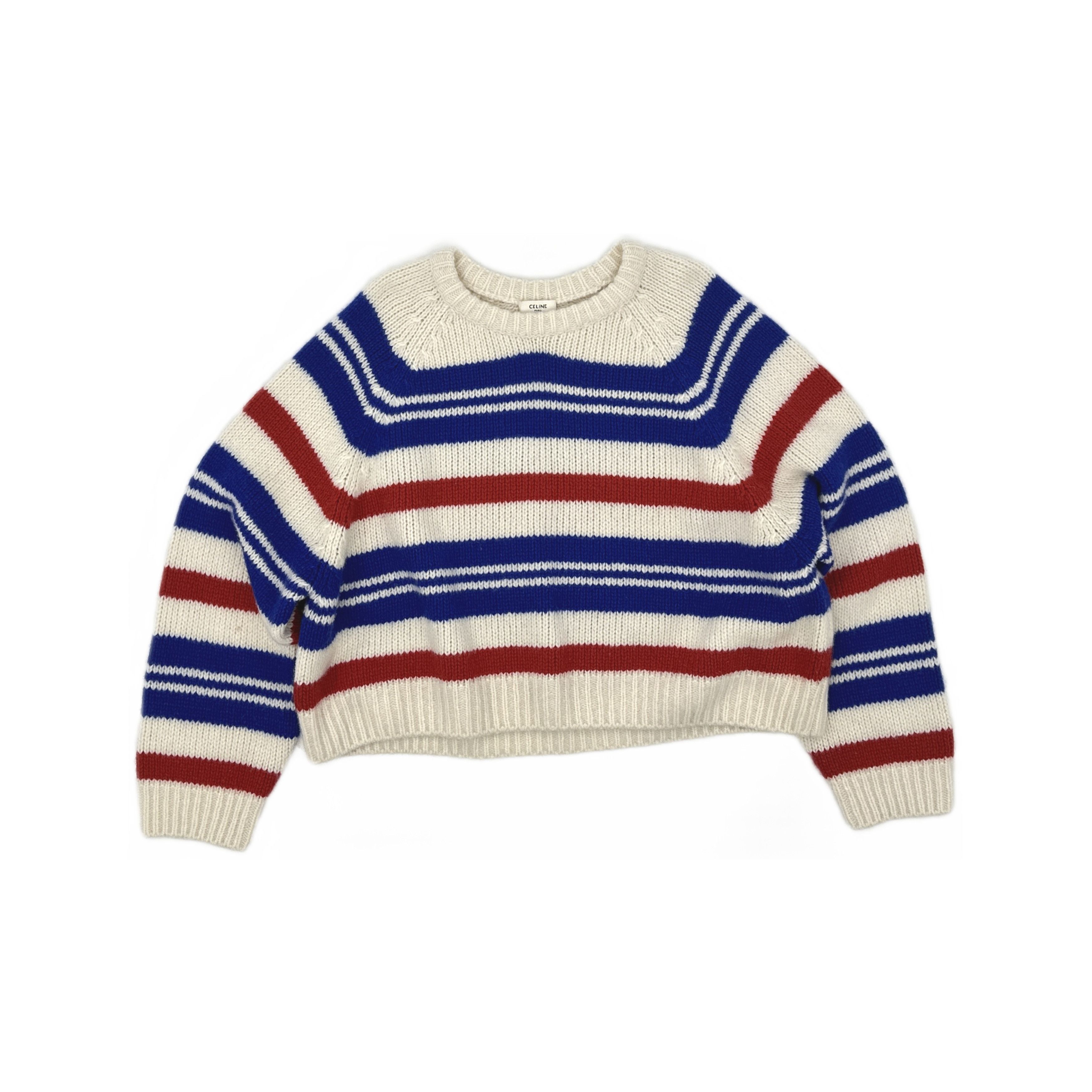 Celine Celine Stripe Cashmere Silk Sweater Size S Size S / US 4 / IT 40 - 1 Thumbnail