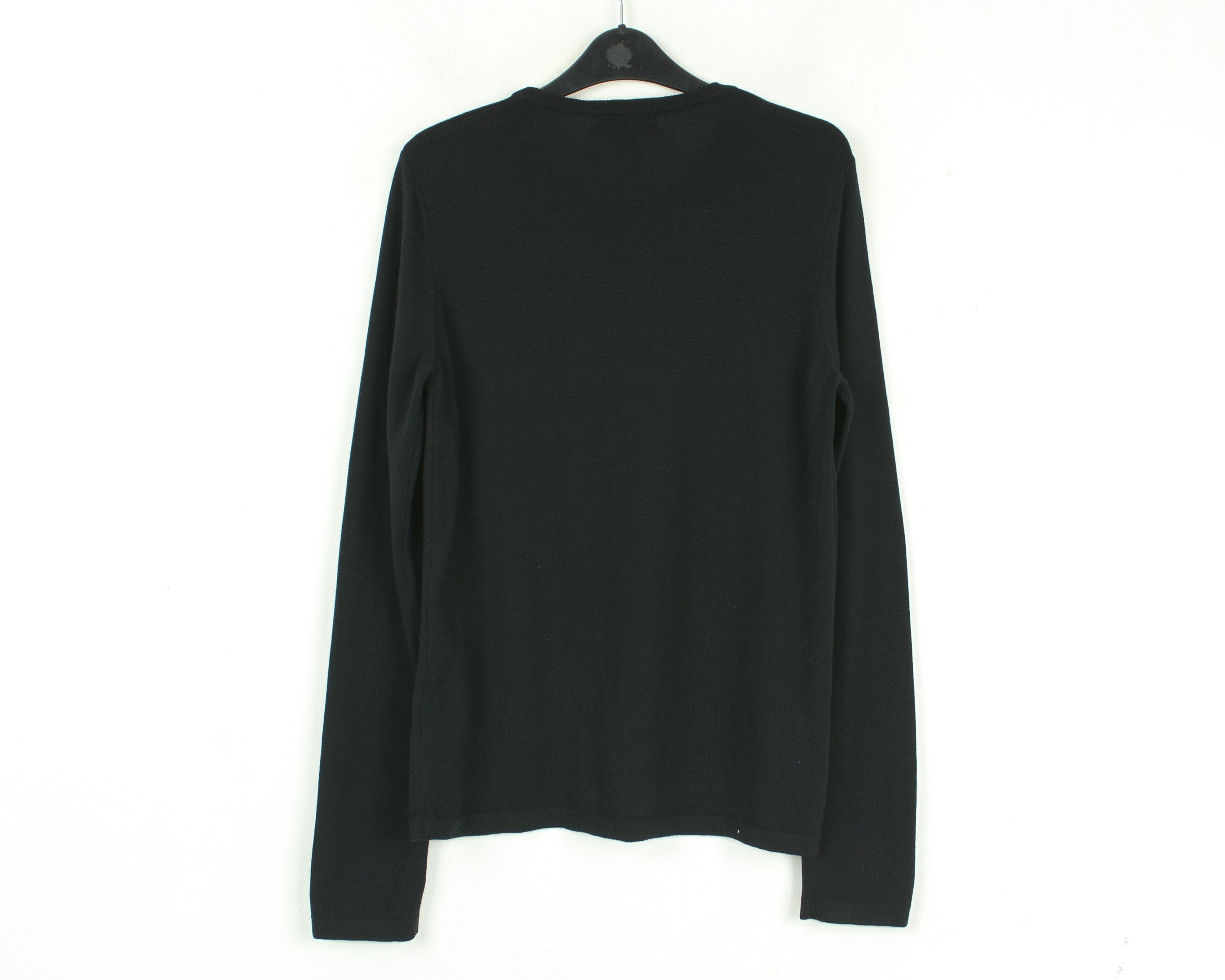 Hugo Boss Mens S Jumper Sweater Red Label Virgin Wool Pullover Black Size US S / EU 44-46 / 1 - 3 Thumbnail