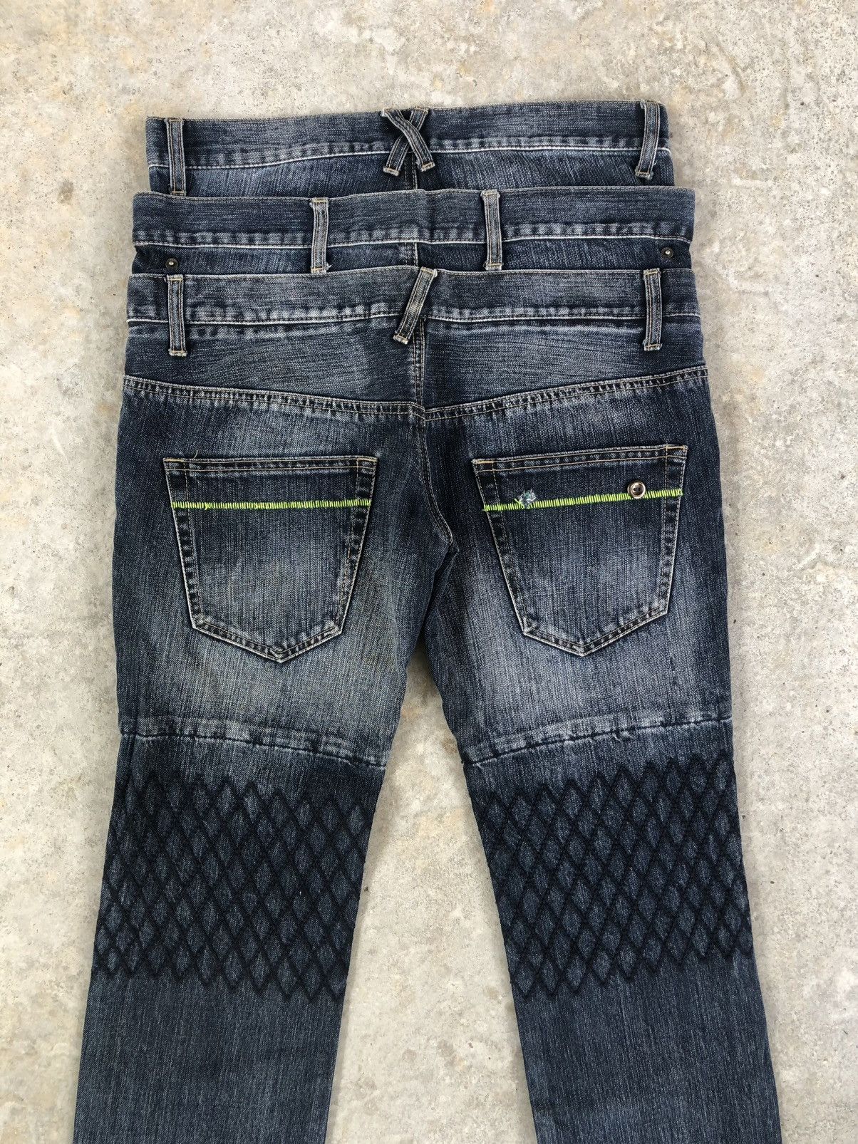 PPFM PPFM Double Waist Punk Style Distressed Jeans Size US 32 / EU 48 - 8 Thumbnail