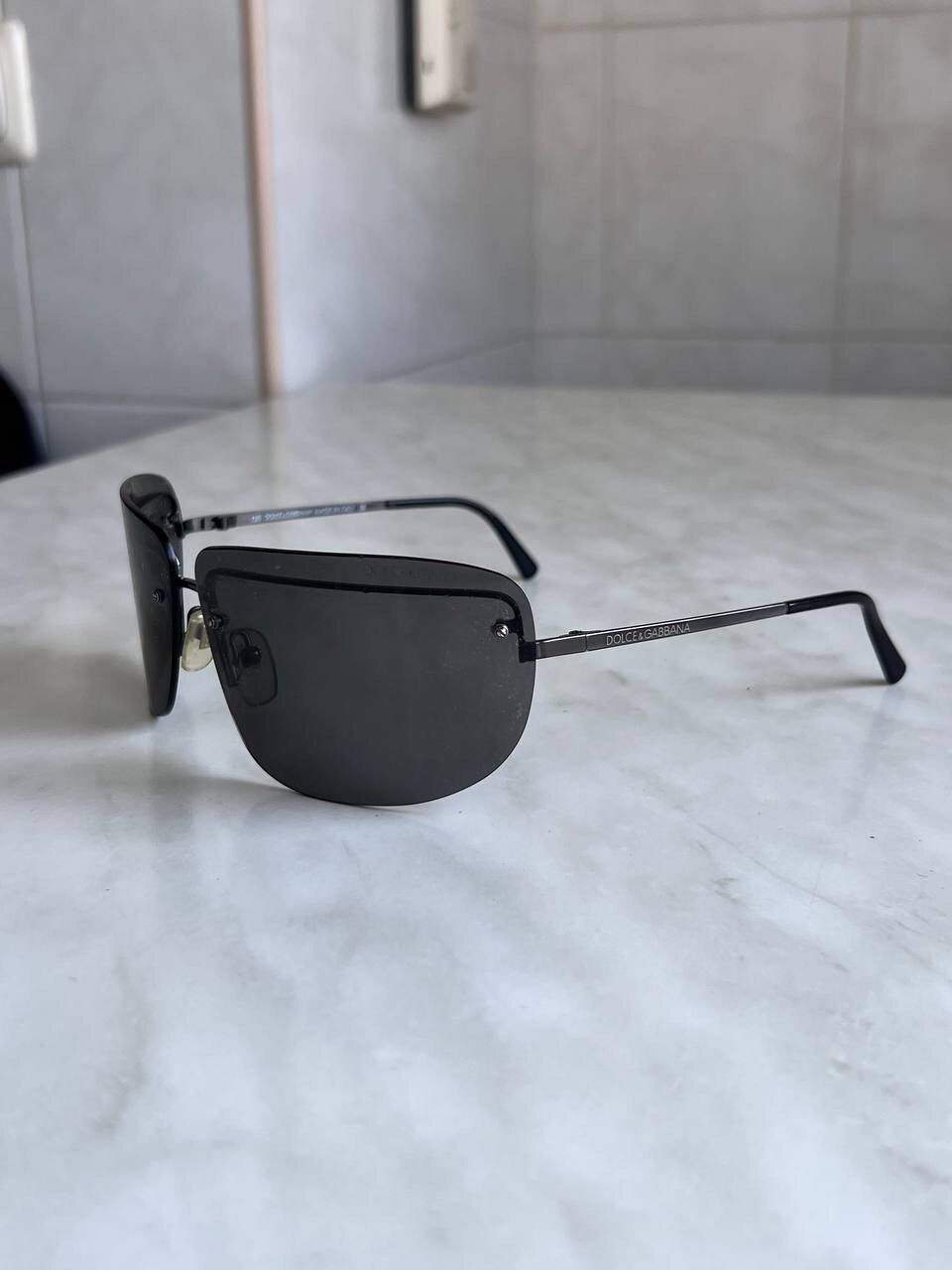 Dolce & Gabbana Dolce & Gabbana Y2K Mask Sunglasses Black Eyewear Used Size ONE SIZE - 1 Thumbnail