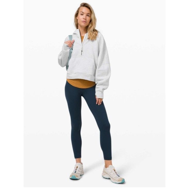 Lululemon Lululemon Cropped Scuba Half Zip Hoodie in Heathered Gray Size M / US 6-8 / IT 42-44 - 2 Thumbnail