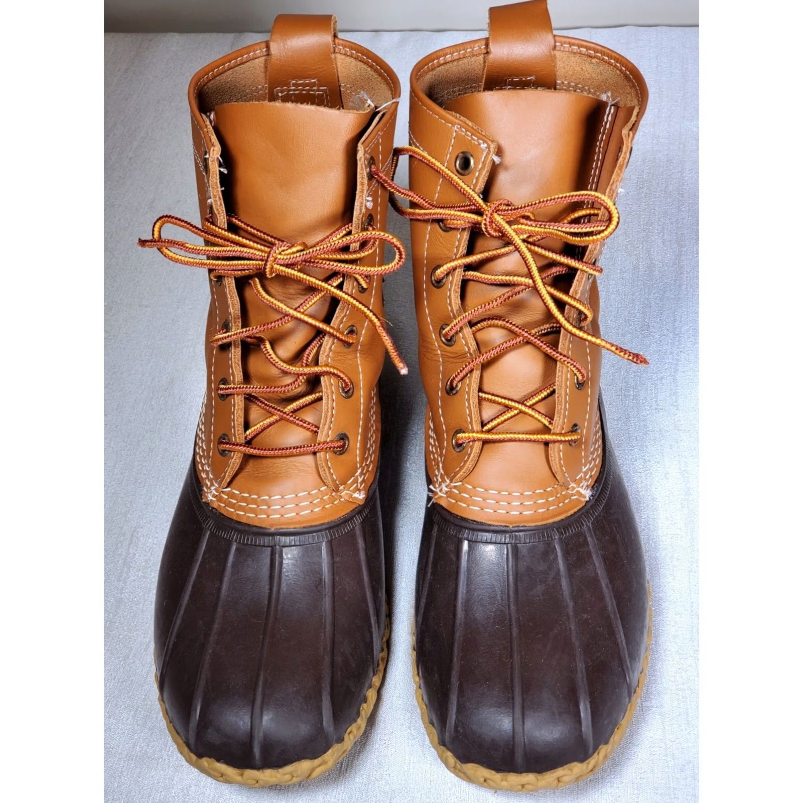 Vintage L.L.Bean Boots Duck 8" Brown Leather Waterproof Rain Hunting Women's US 10 M Size US 10 / IT 40 - 6 Thumbnail