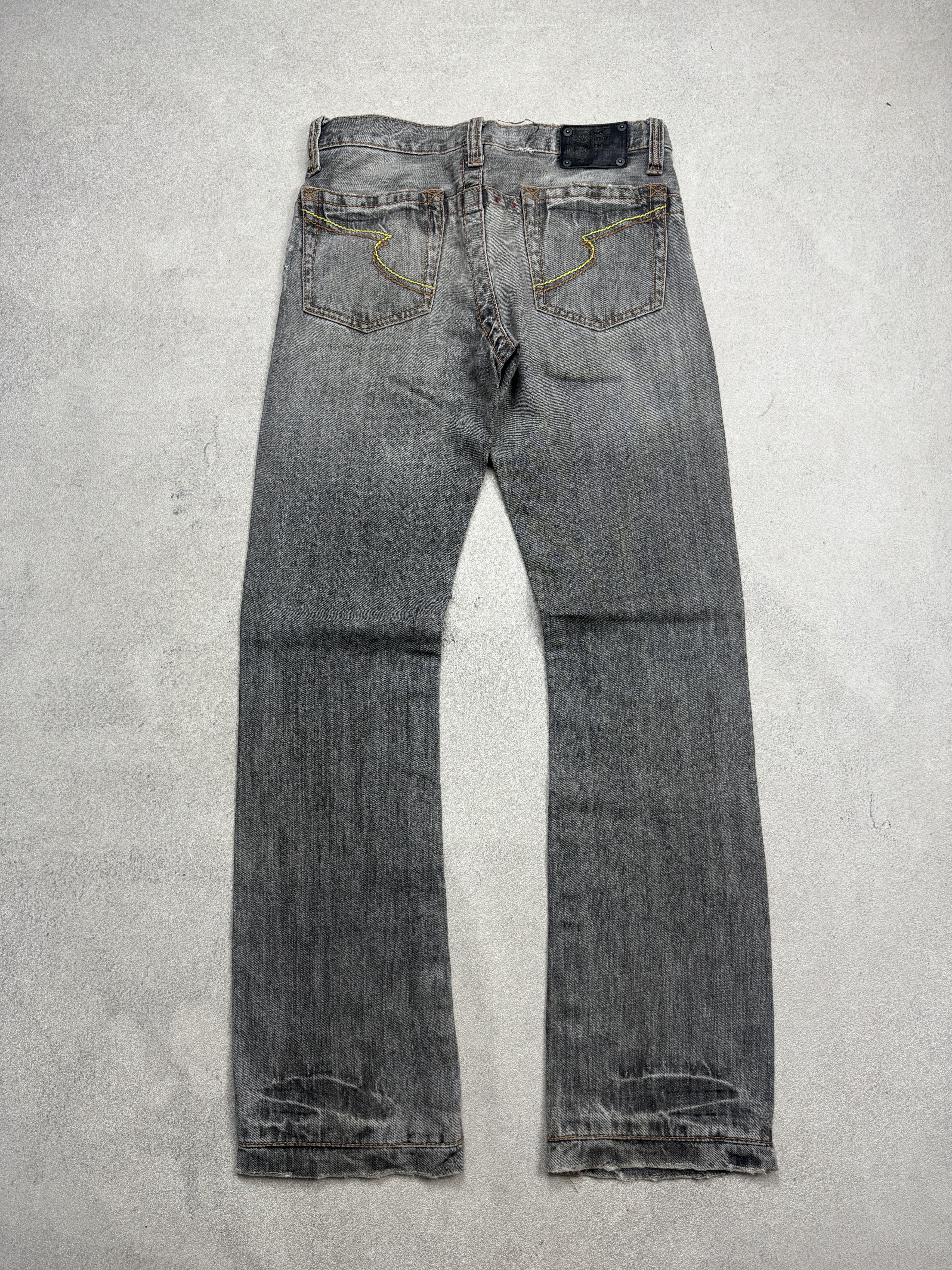 Japanese Brand Semantic Design Flare Denim Pants Size US 30 / EU 46 - 5 Thumbnail
