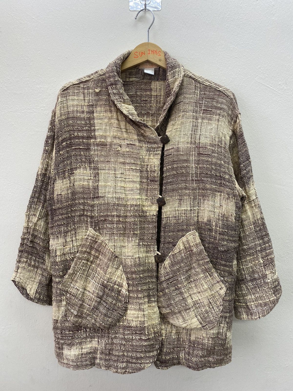 If Six Was Nine × Le Grande Bleu (L.G.B.) Vtg Ethnie Label kapital style Classic Jacket Size US L / EU 52-54 / 3 - 1 Thumbnail