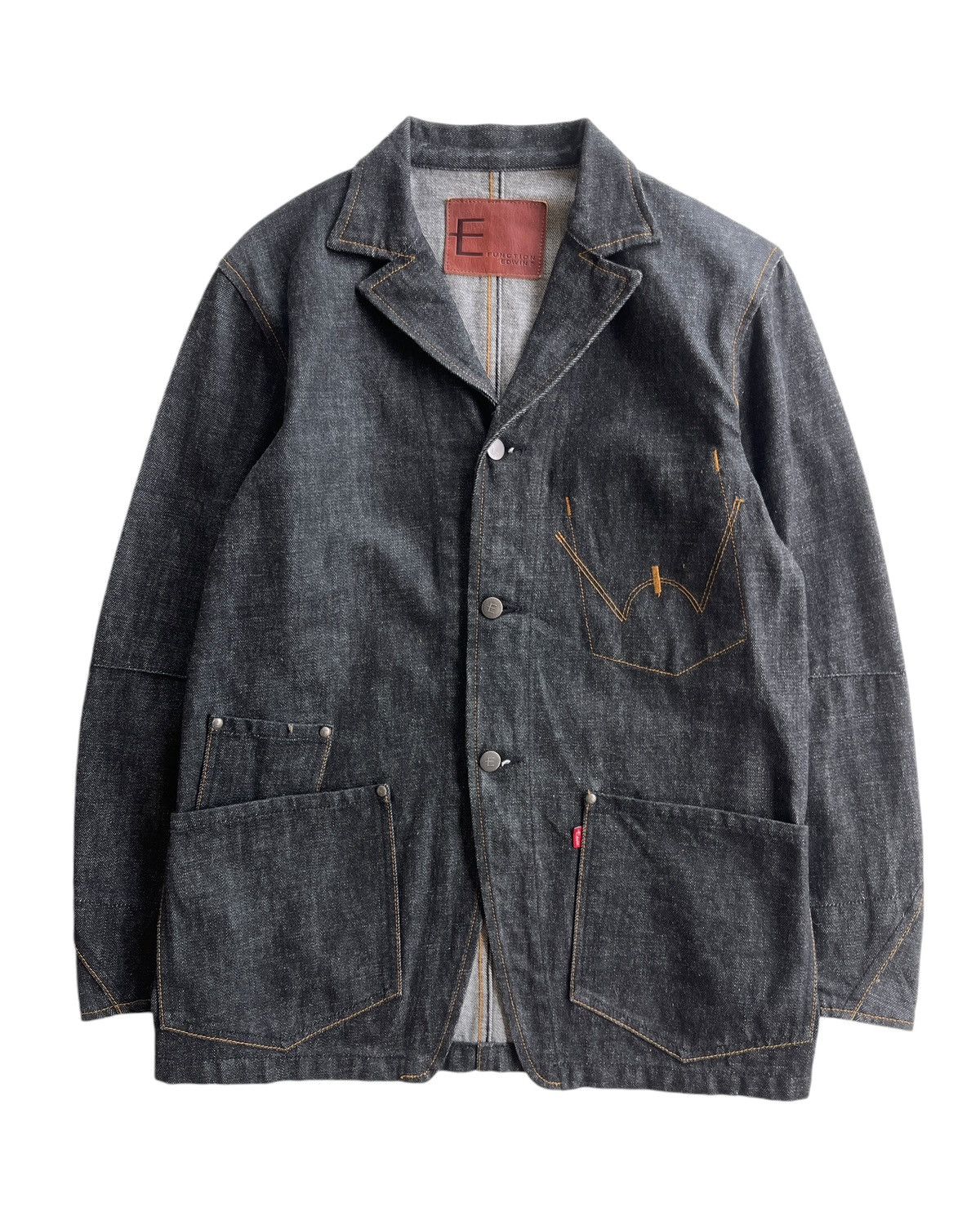 Japanese Brand Vintage Edwin Function Raw Denim Jacket Size US M / EU 48-50 / 2 - 1 Thumbnail