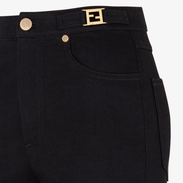 Fendi o1loc1c0824 Trousers in Black Size 30" / US 8 / IT 44 - 3 Thumbnail