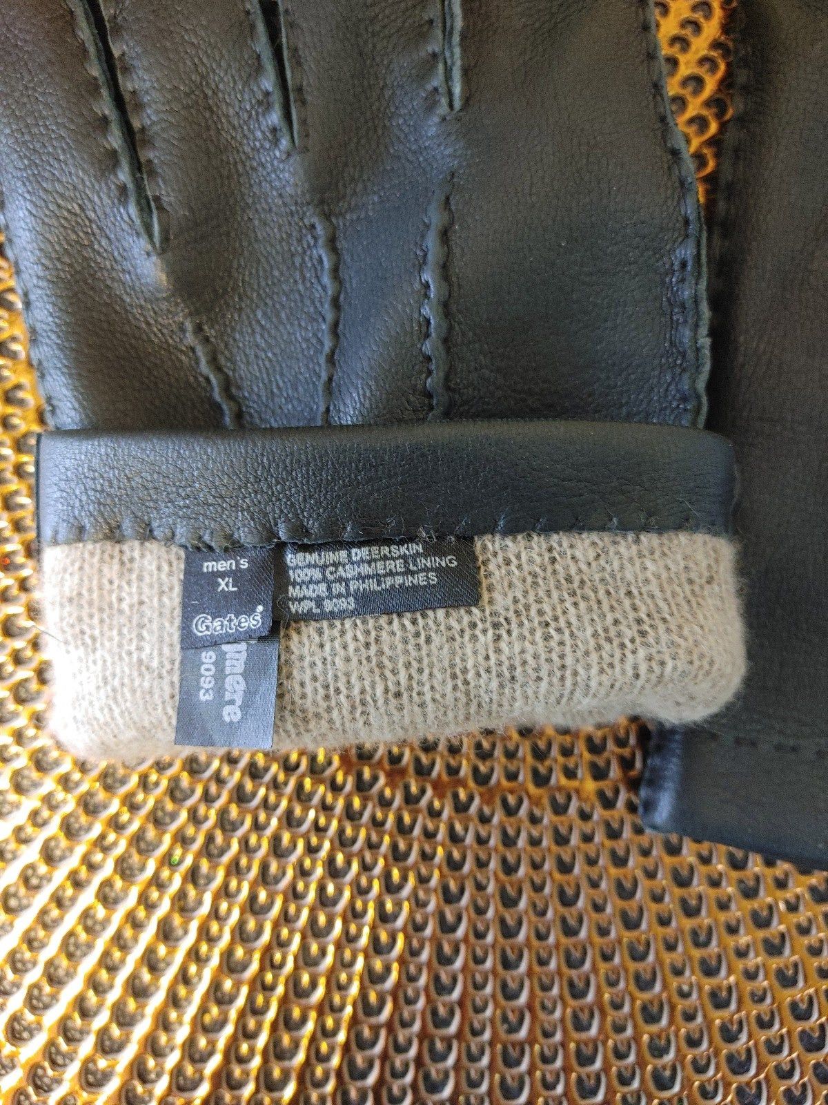Other Gates Men's XL Deerskin Gloves Size ONE SIZE - 3 Thumbnail