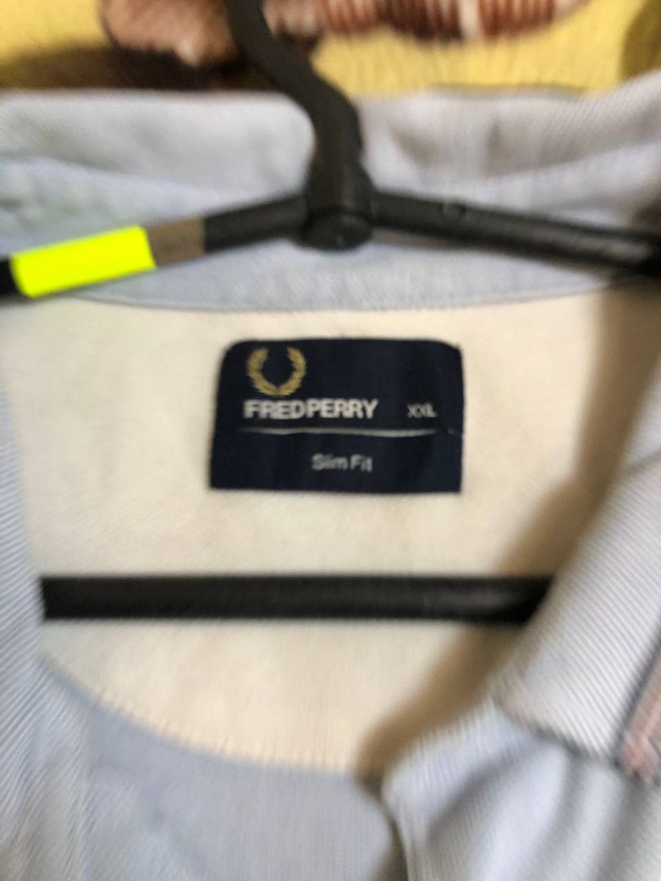 Fred Perry Fred Perry Slim Fit Blue Polo Shirt Ribbon Pocket Mod Size US XXL / EU 58 / 5 - 2 Thumbnail