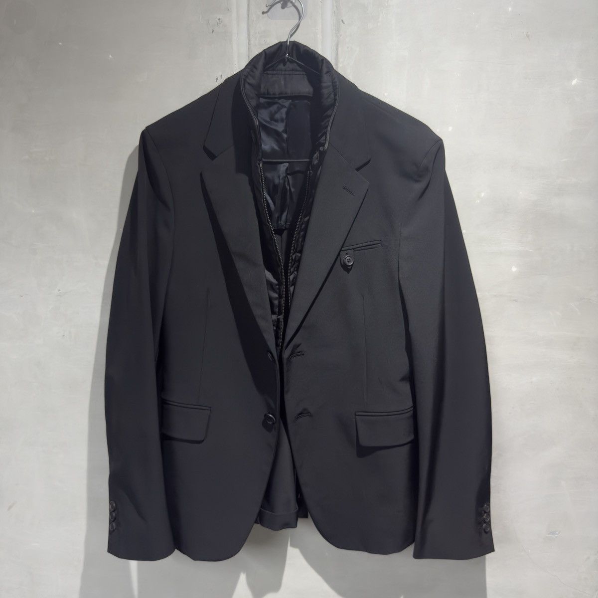 Designer × Prada Prada Single Breasted Double Lined Nylon Suit Blazer Size 44R - 4 Thumbnail