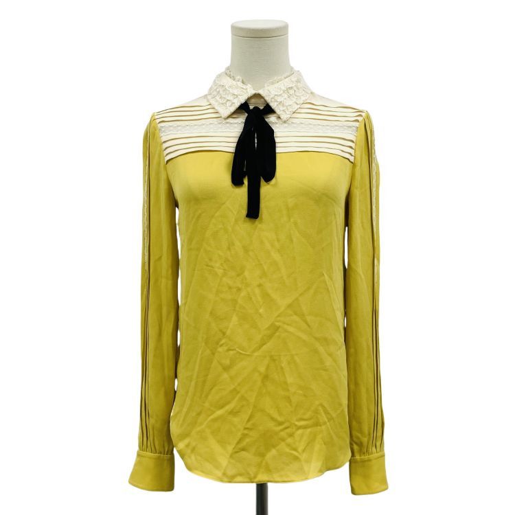 Valentino Valentino Silk Lace Pussy Bow Blouse Size 38 Size XS / US 0-2 / IT 36-38 - 1 Thumbnail