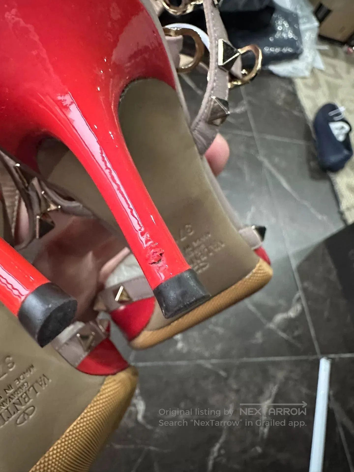 Valentino Valentino Women's Red High Heels. Size US 6.5 / IT 36.5 - 8 Thumbnail