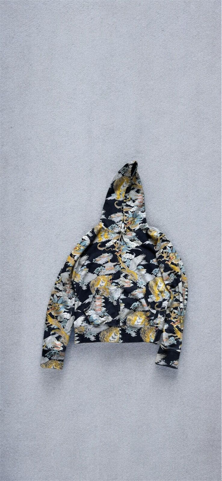 Lucky Brand Lucky Brand Tiger & Eagle Print Zip Hoodie Size S / US 4 / IT 40 - 1 Thumbnail