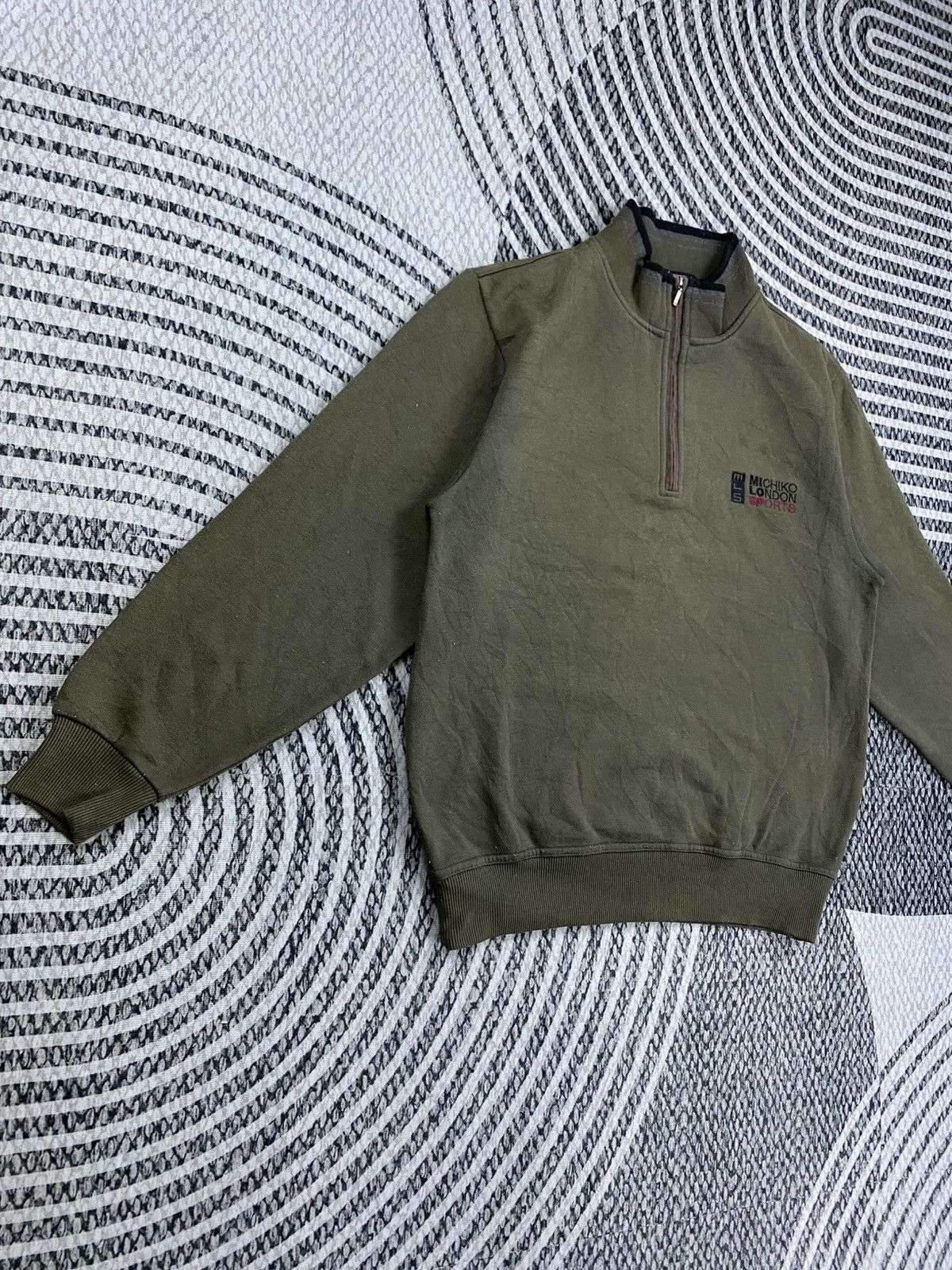 Michiko Koshino London Vintage Michiko Koshino London Half Zipper Sweatshirt Size US M / EU 48-50 / 2 - 3 Thumbnail
