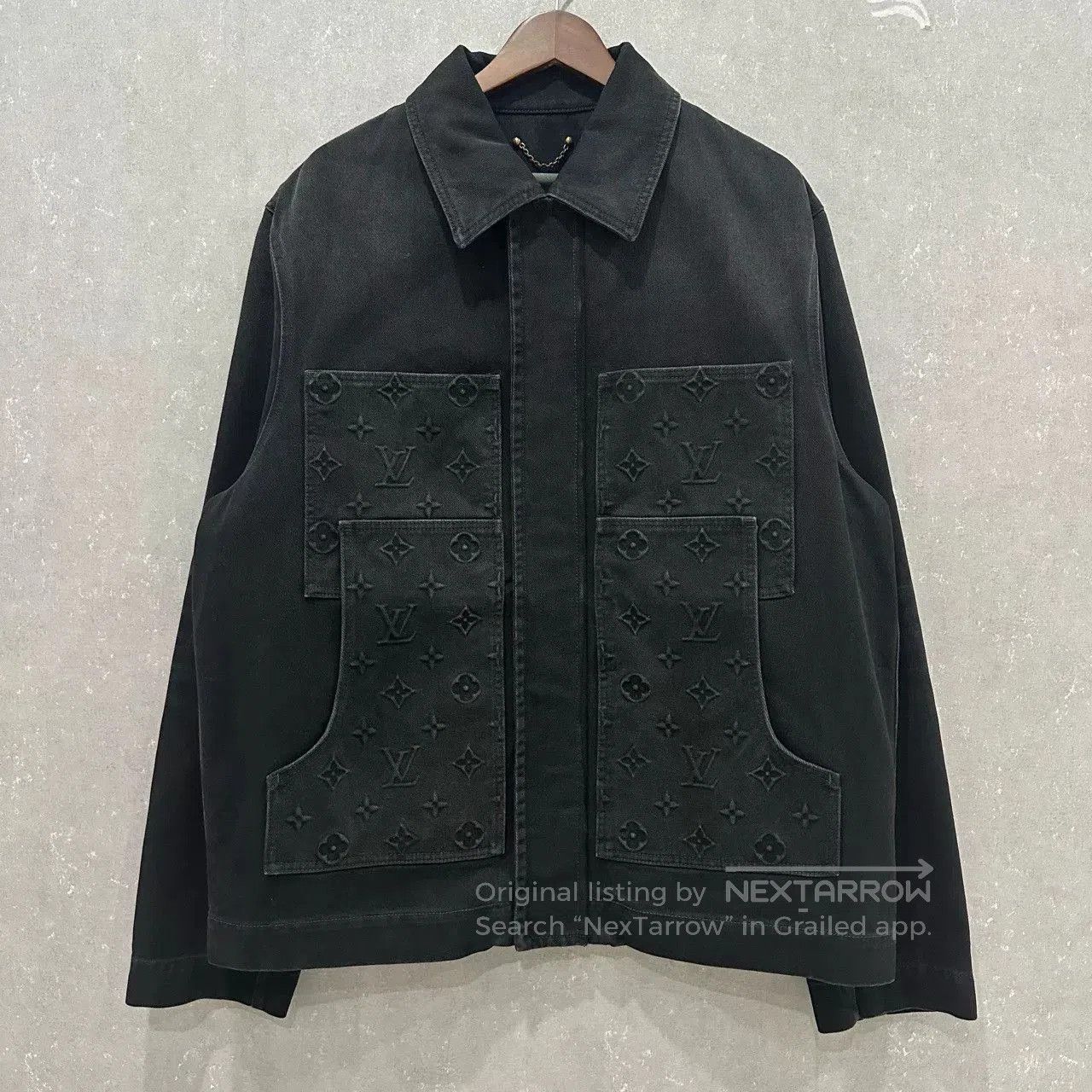Louis Vuitton Louis Vuitton Logo Collar Denim Jacket. Size US L / EU 52-54 / 3 - 1 Thumbnail