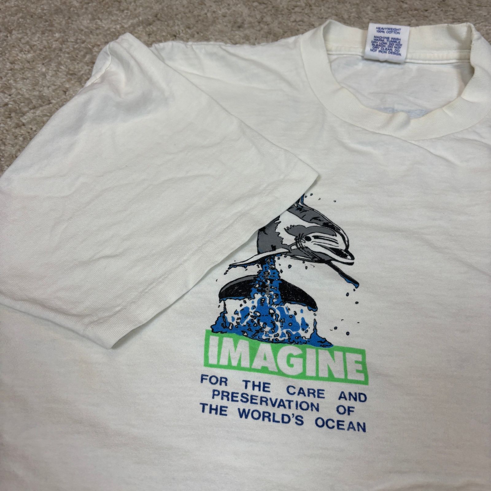 Vintage Vintage 80s Club Sportswear Imagine Dolphins Shirt Men's XL Size US XL / EU 56 / 4 - 10 Thumbnail
