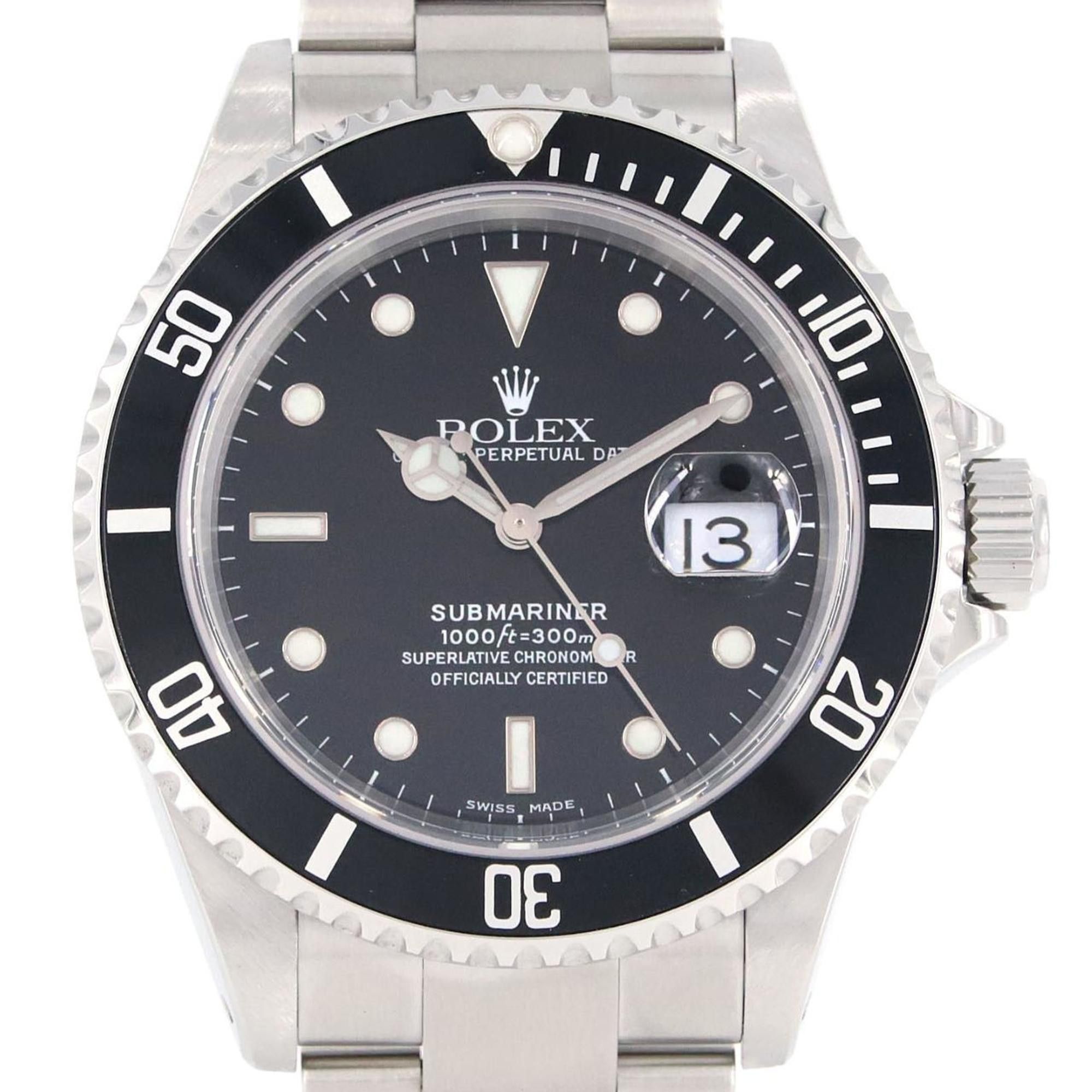 Rolex Rolex Submariner Date 16610 SS Wristwatch Automatic P serial Size ONE SIZE - 1 Thumbnail