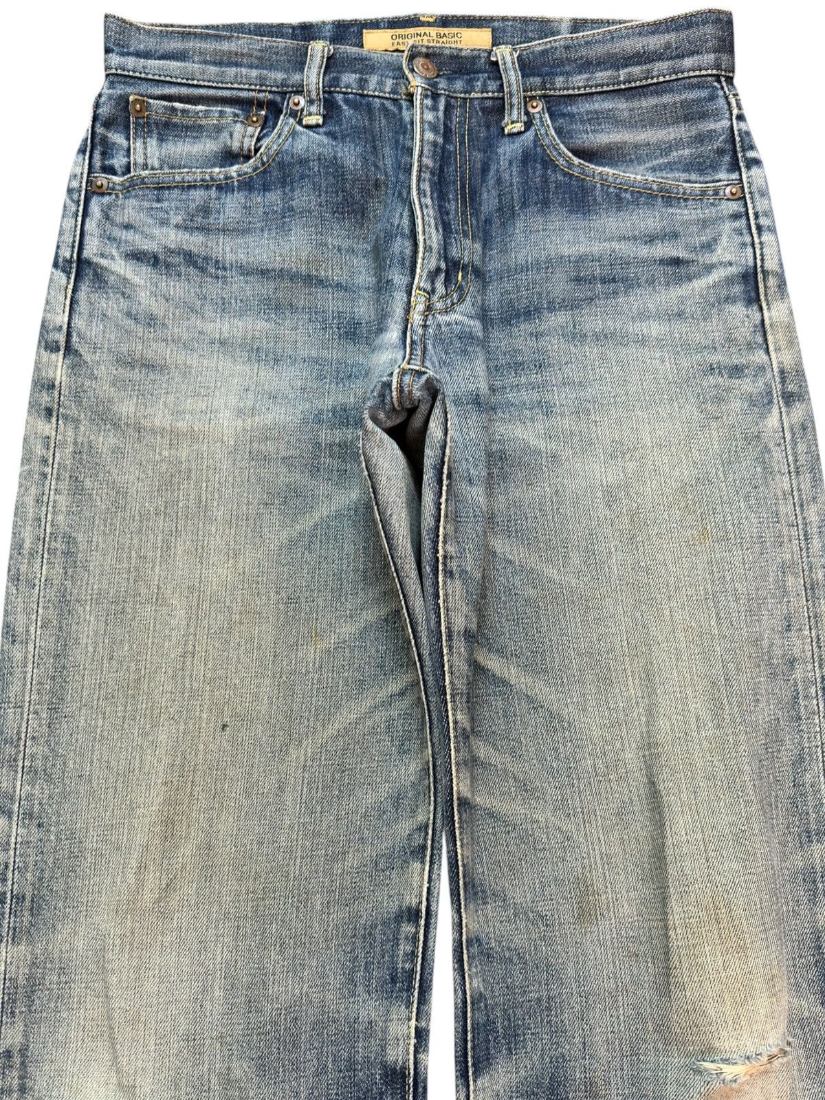 Uniqlo Vintage Uniqlo S-003 Mudwash Grunge Distressed Denim Size US 30 / EU 46 - 2 Thumbnail