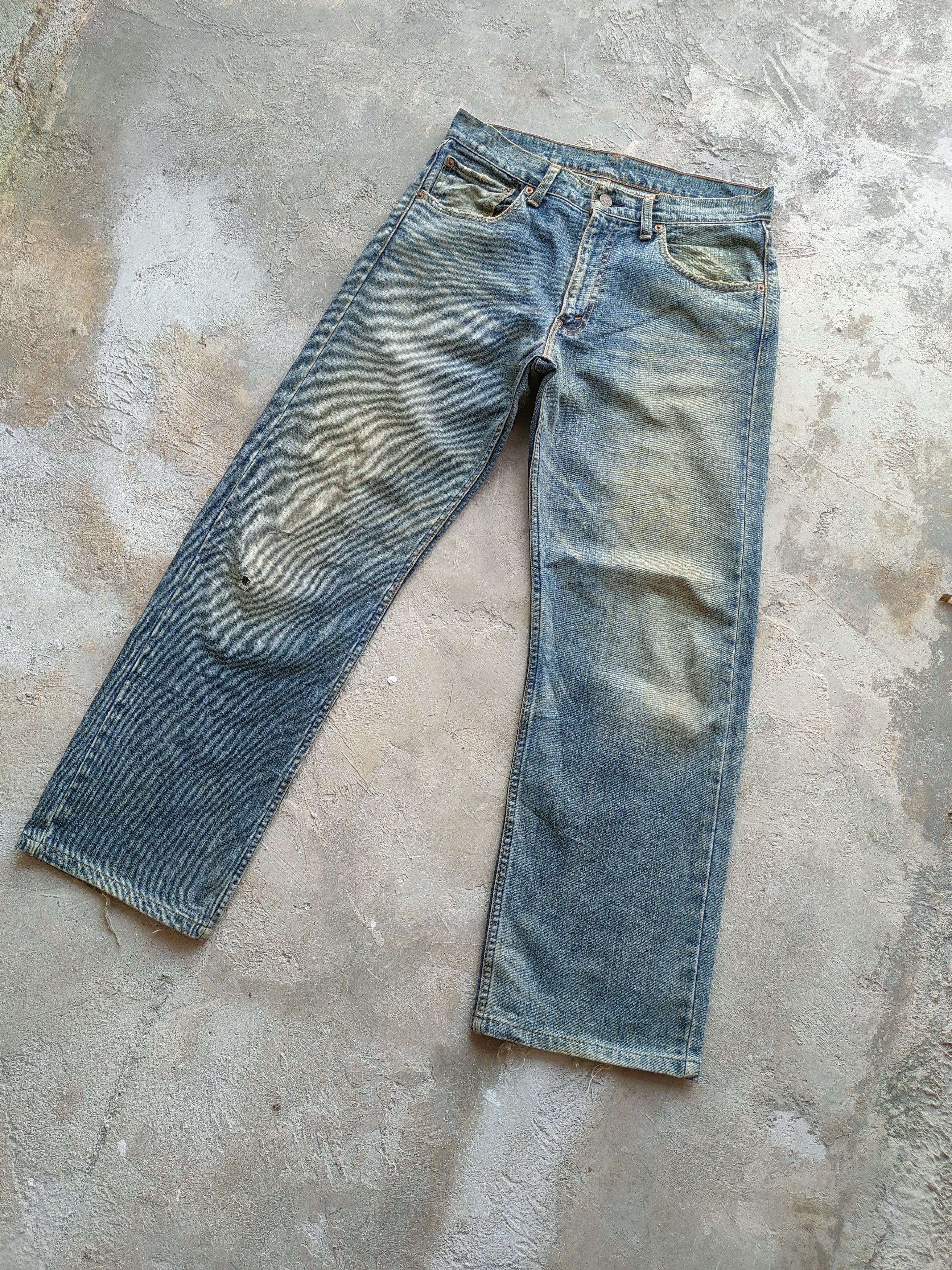 Levi's Vintage Clothing W32 VINTAGE LEVI'S 534 FADED RIPPED JEANS DENIM PANTS Size US 32 / EU 48 - 2 Thumbnail