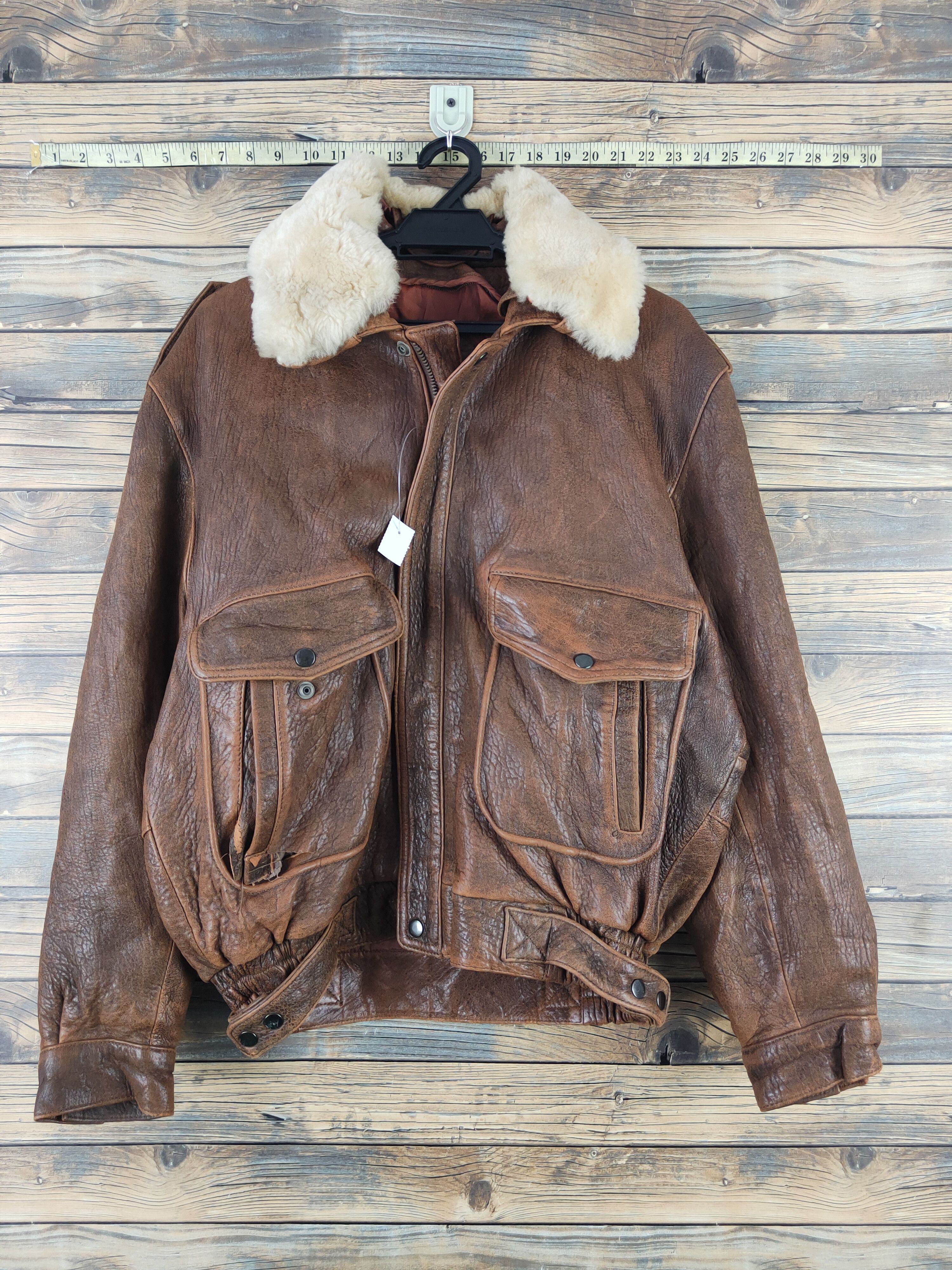 Vintage DL Bravery Chieftain Brown vintage Leather Jackets #W2260 Size US L / EU 52-54 / 3 - 1 Thumbnail