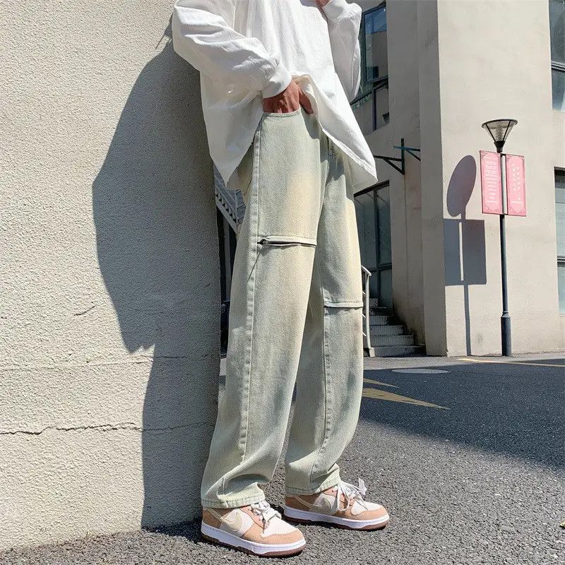 Japanese Brand × Jean Retro loose wide leg zipper jeans Size US 32 / EU 48 - 6 Thumbnail