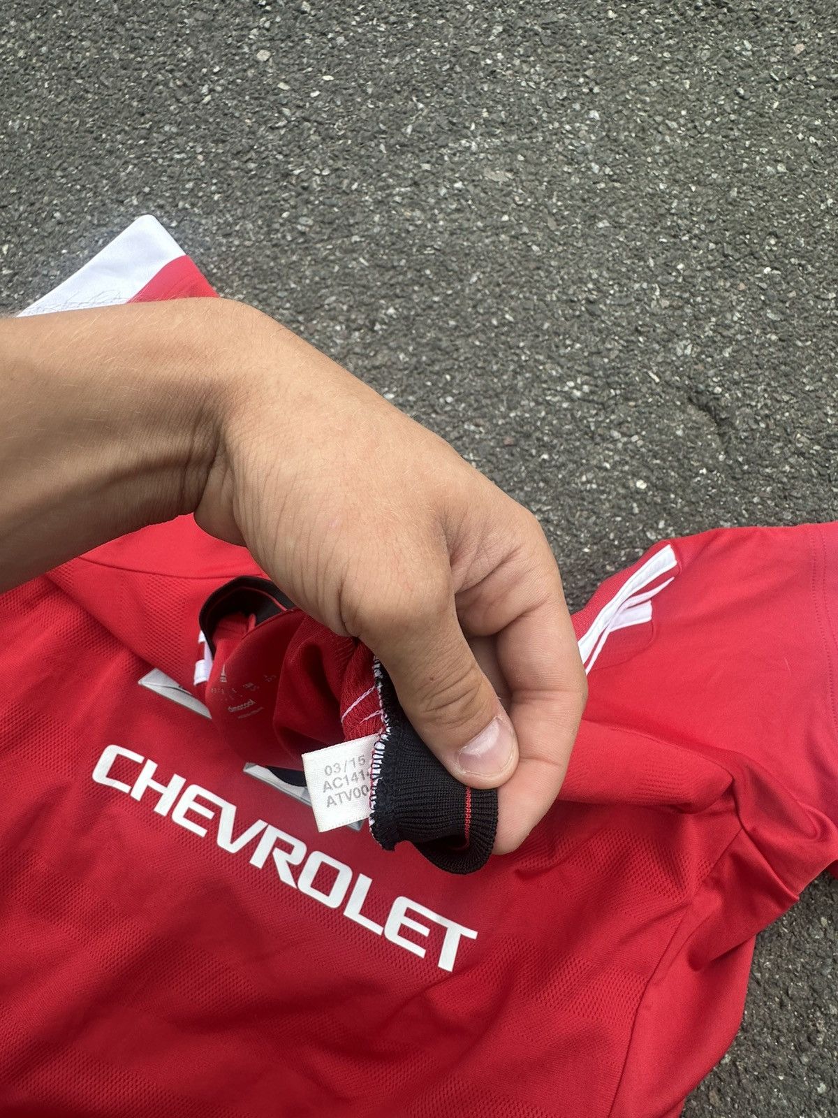 Adidas Adidas Manchester United 2015 Soccer Jersey Size US L / EU 52-54 / 3 - 5 Thumbnail