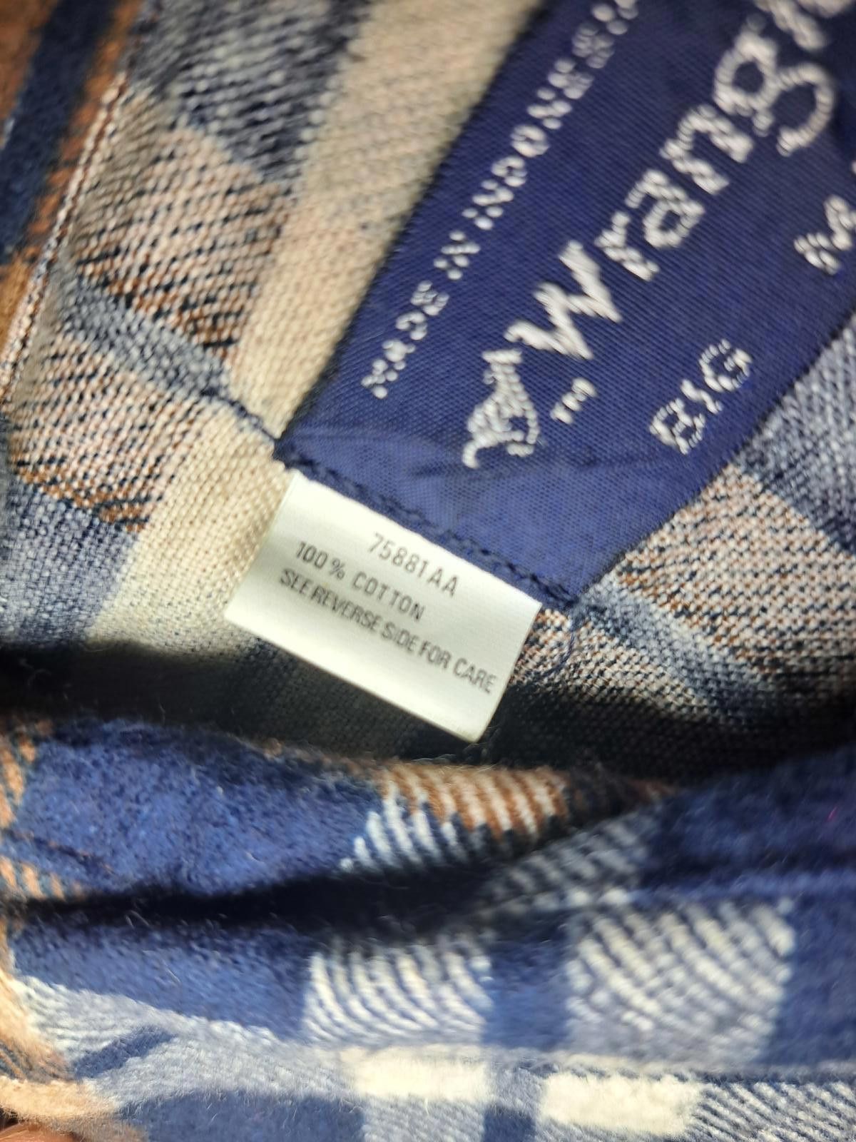 Wrangler NEW Wrangler Pearl Snap Flannel Shirt Mens 1XL Brown Plaid Size US M / EU 48-50 / 2 - 3 Thumbnail