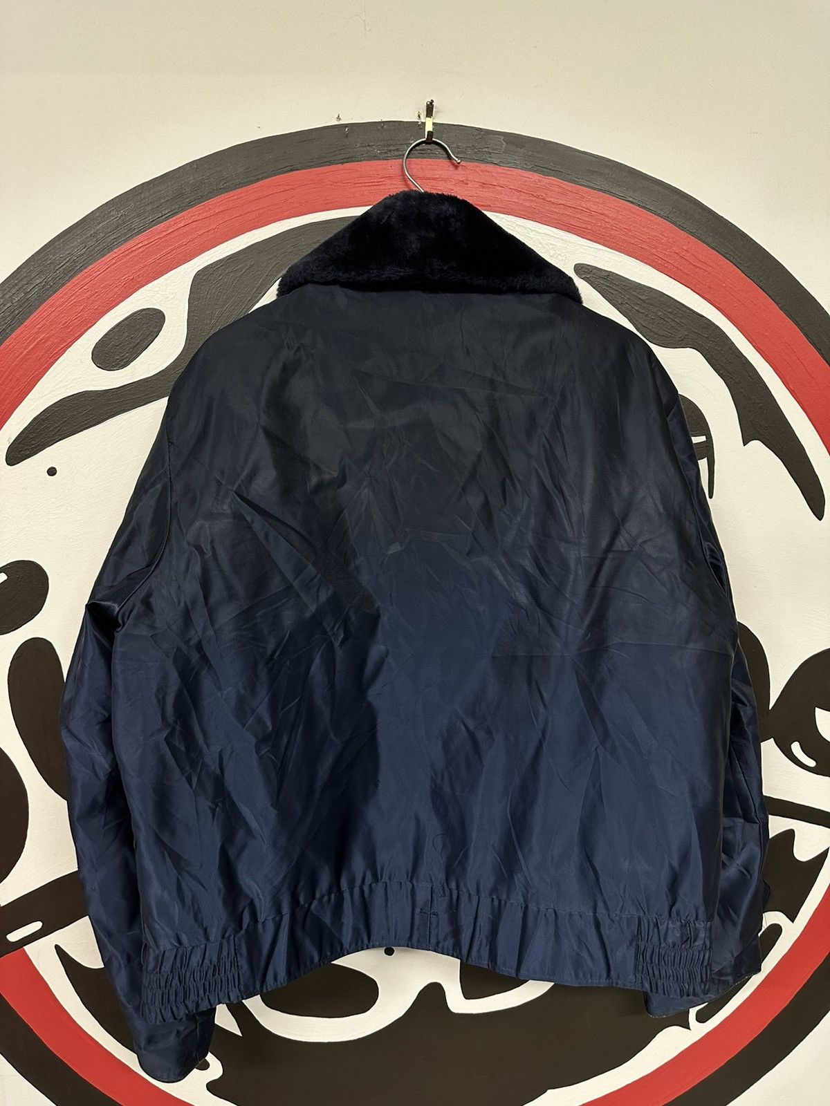 Vintage Vintage 70s Eureka Blue Fur Military Bomber Jacket Size US M / EU 48-50 / 2 - 4 Thumbnail