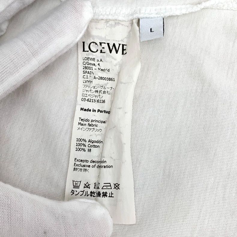 Loewe Loewe White abstract figure printed cotton round neck shor Size L / US 10 / IT 46 - 6 Thumbnail