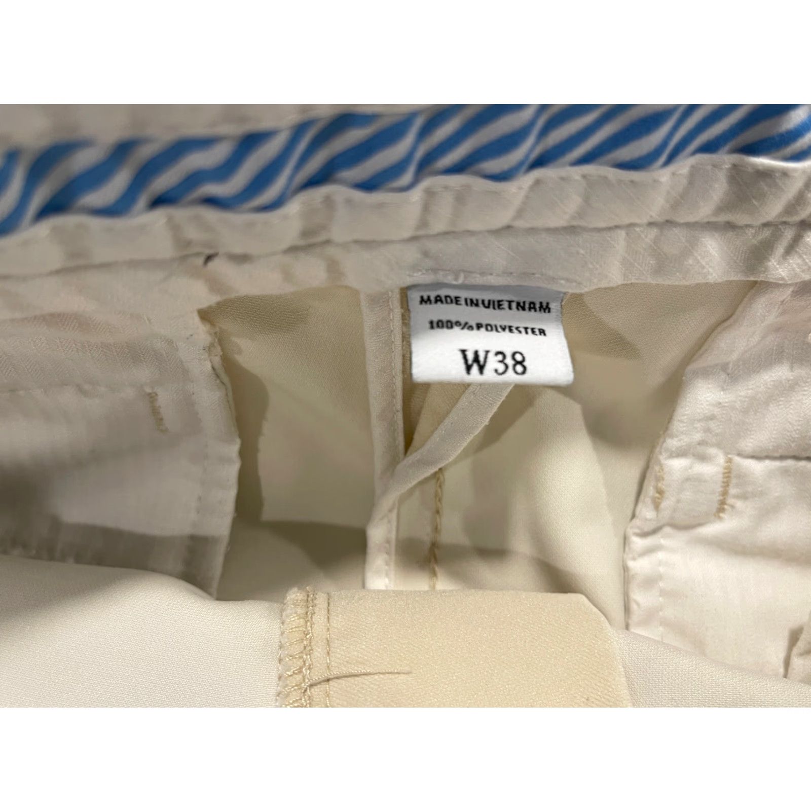 Footjoy FootJoy Golf Shorts Bermuda, Beige, 38, Men, Regular, Flat Front, Microfiber, 9in Inseam Size US 38 / EU 54 - 2 Thumbnail