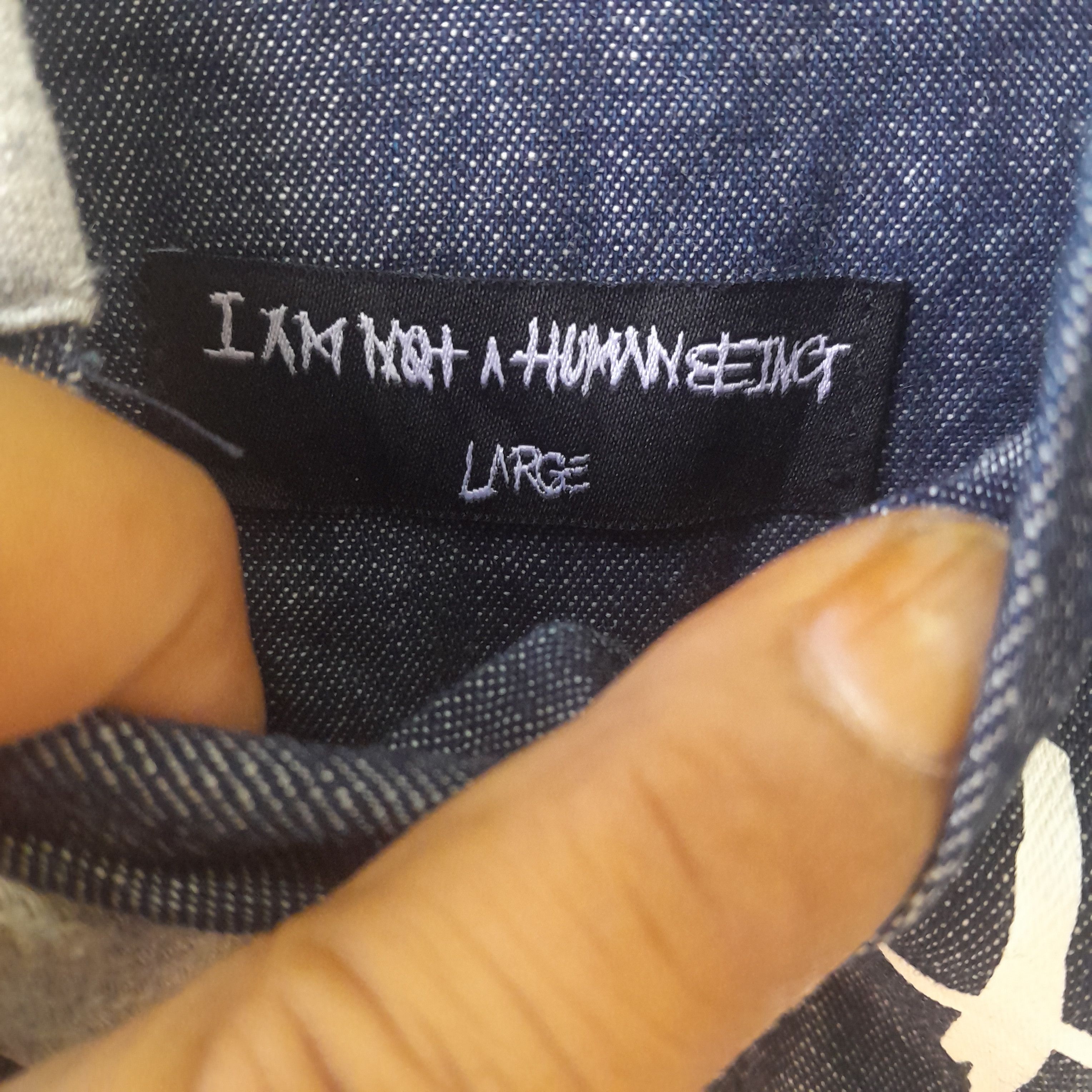 Designer × I Am Not A Human Being I am not human being hooded shirt Size US L / EU 52-54 / 3 - 5 Thumbnail