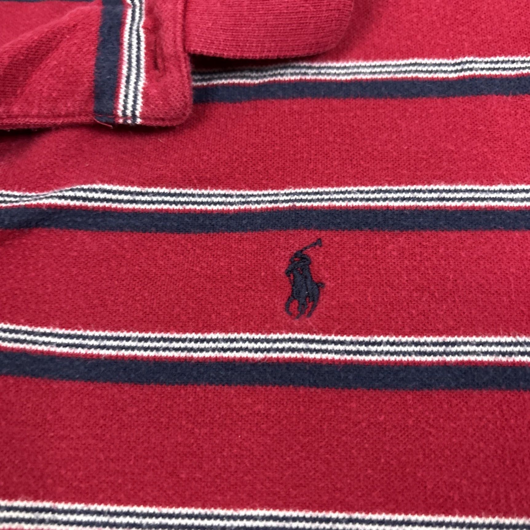 Ralph Lauren VINTAGE Polo Ralph Lauren Polo Long Sleeve Red Striped 90s XL Men’s Size US XL / EU 56 / 4 - 3 Thumbnail