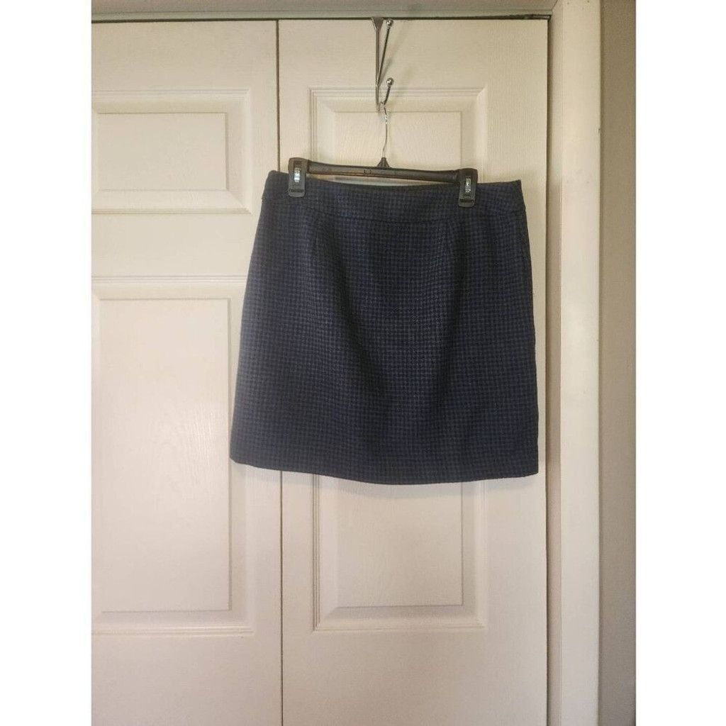 Loft Loft Blue and Black Skirt Size 30" / US 8 / IT 44 - 1 Thumbnail