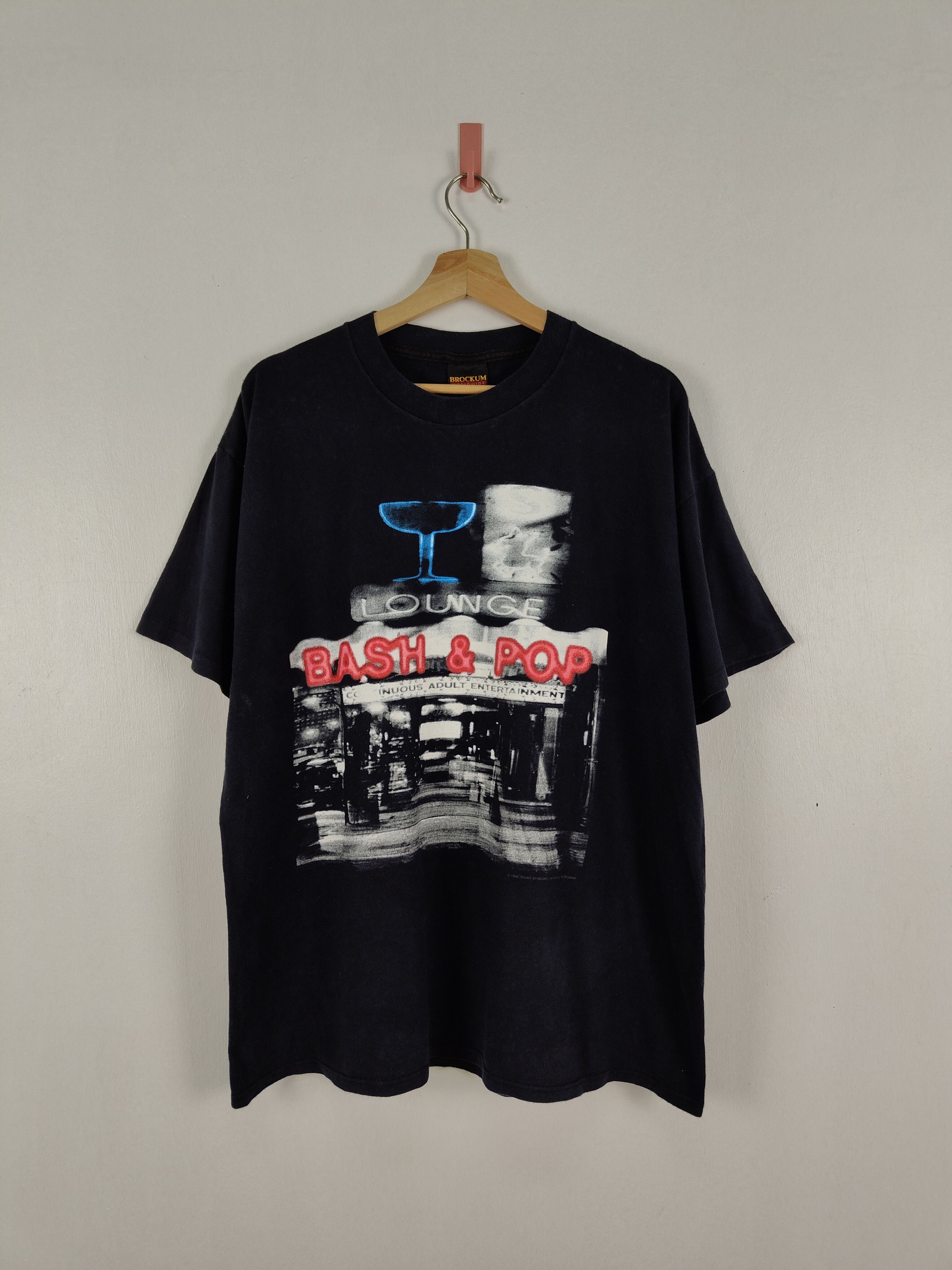 image of Band Tees x Rock Band Vintage 1993 Bash And Pop American Rock Band Tee in Black, Men's (Size XL)