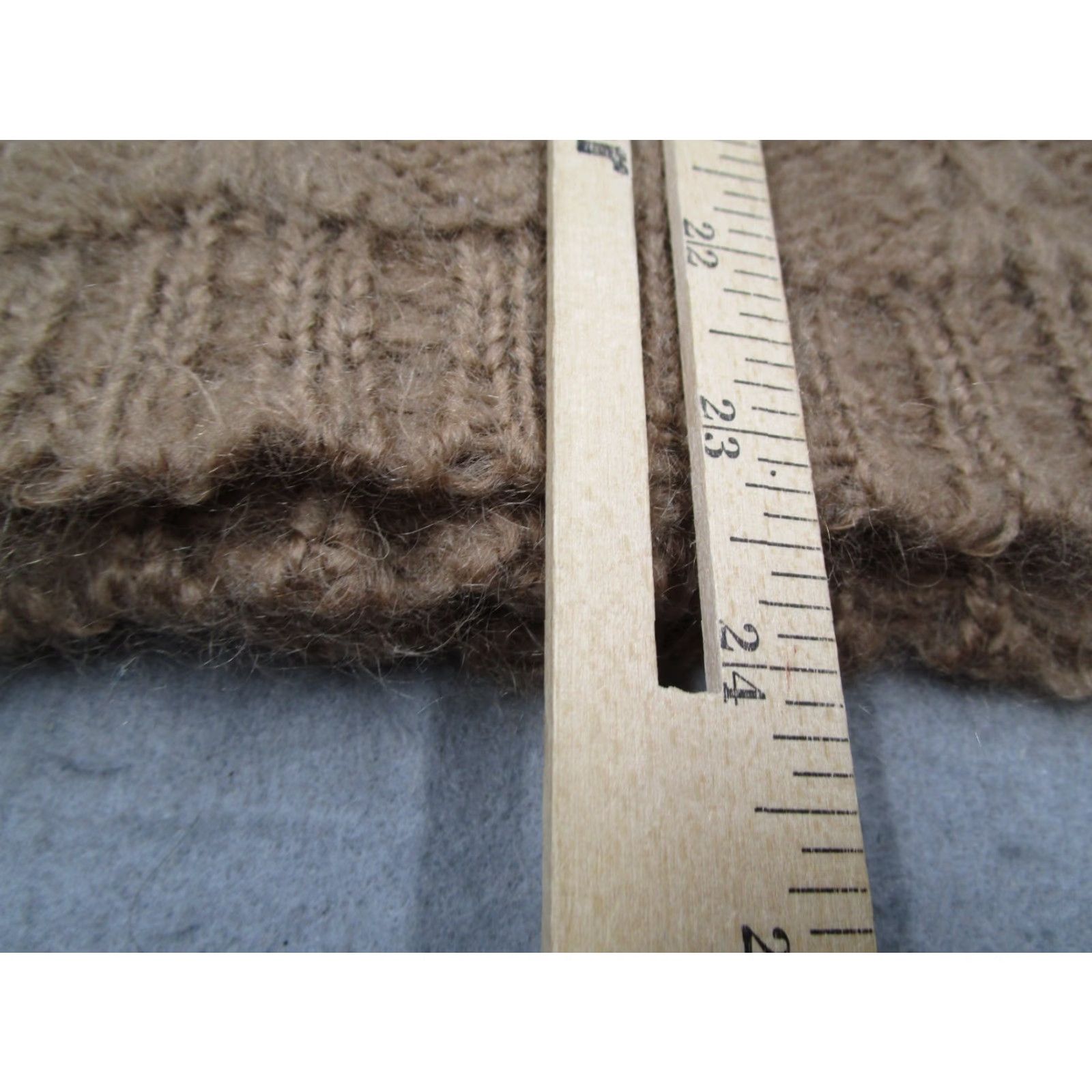 Vintage VINTAGE Selma Milano Mohair Cardigan Sweater Women M Brown 3/4 Sleeve Button Up Knit Made in Italy Size M / US 6-8 / IT 42-44 - 7 Thumbnail