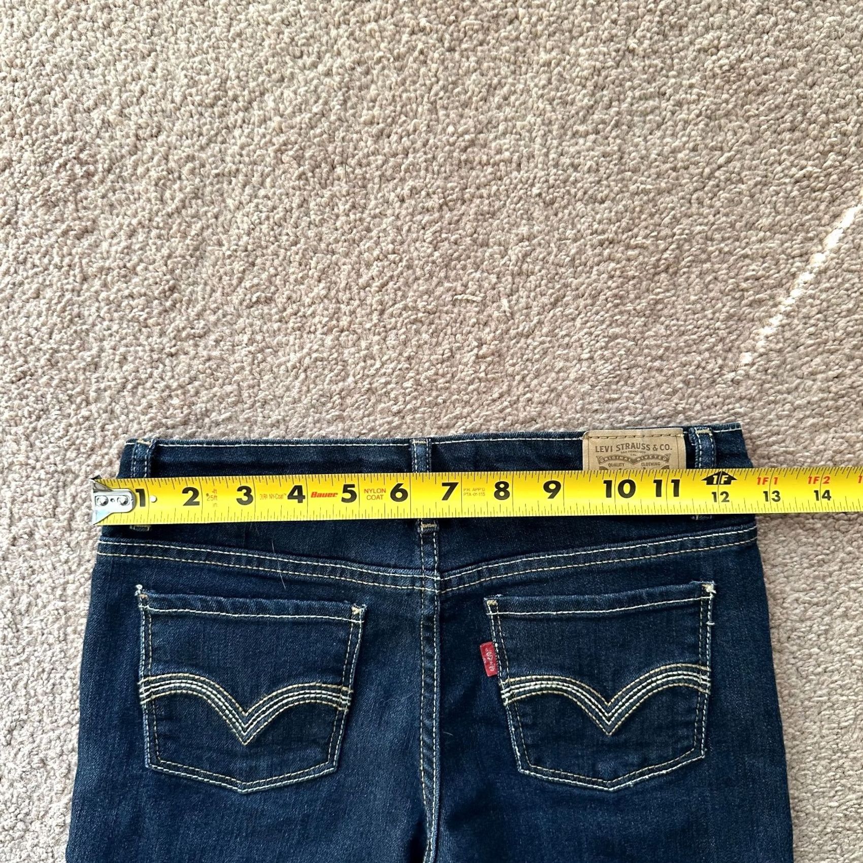 Levi's Levi Jeans Womens 10 26x28 Skinny Mid Rise Dark Wash Blue Denim Size 32" / US 10 / IT 46 - 7 Thumbnail