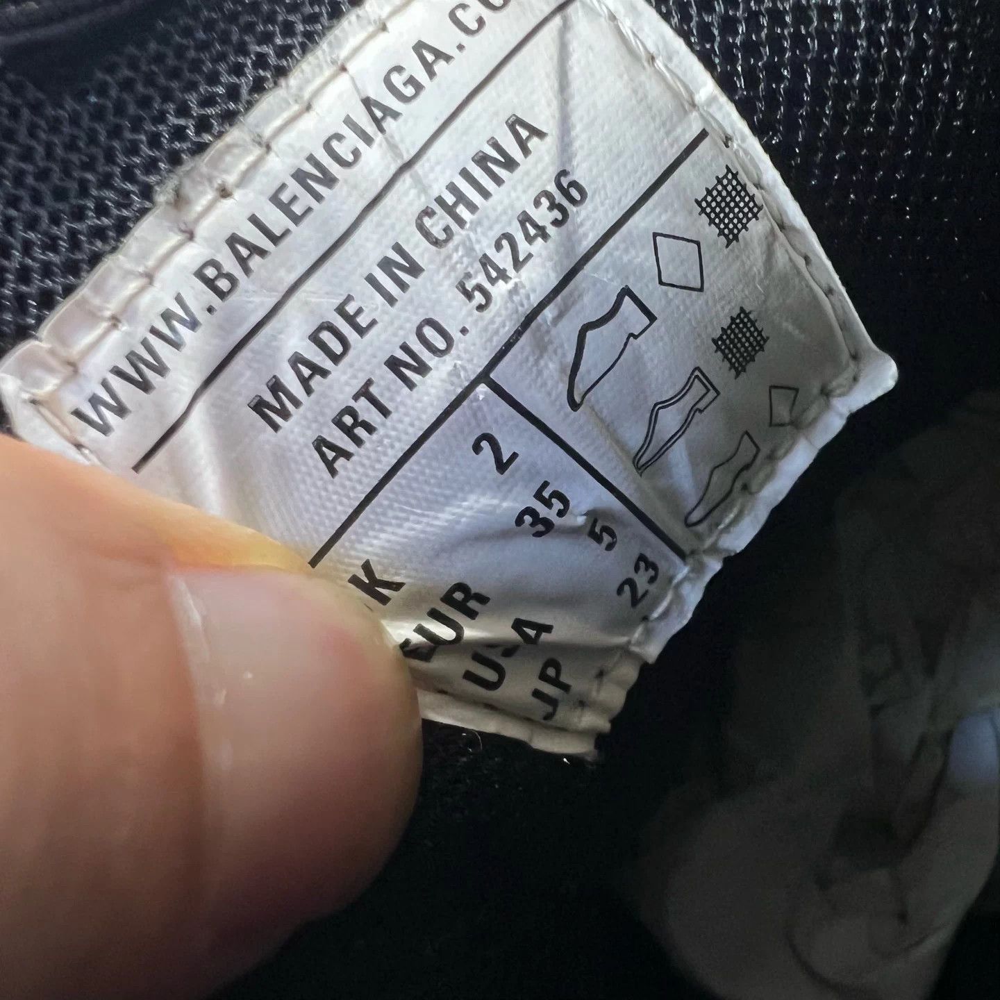 Balenciaga Track Black White Size 35 Original Box