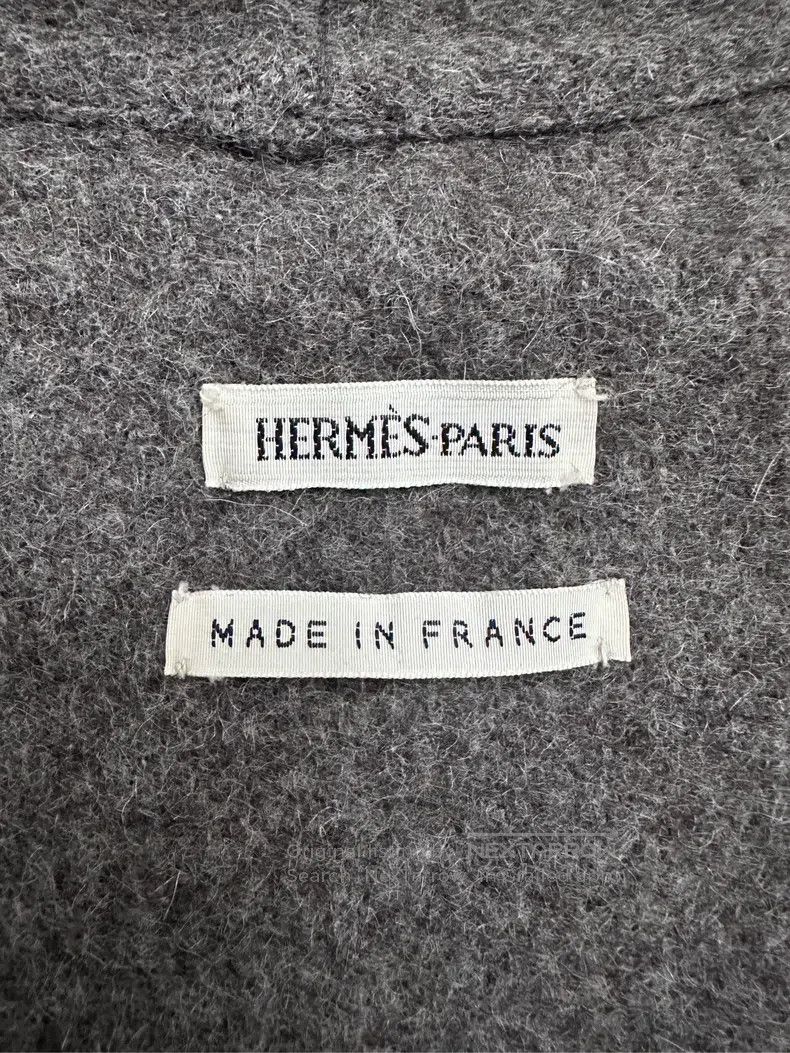 Hermes Hermes 1998 Classic Cashmere Long Coat, Gray Size XS / US 0-2 / IT 36-38 - 7 Thumbnail
